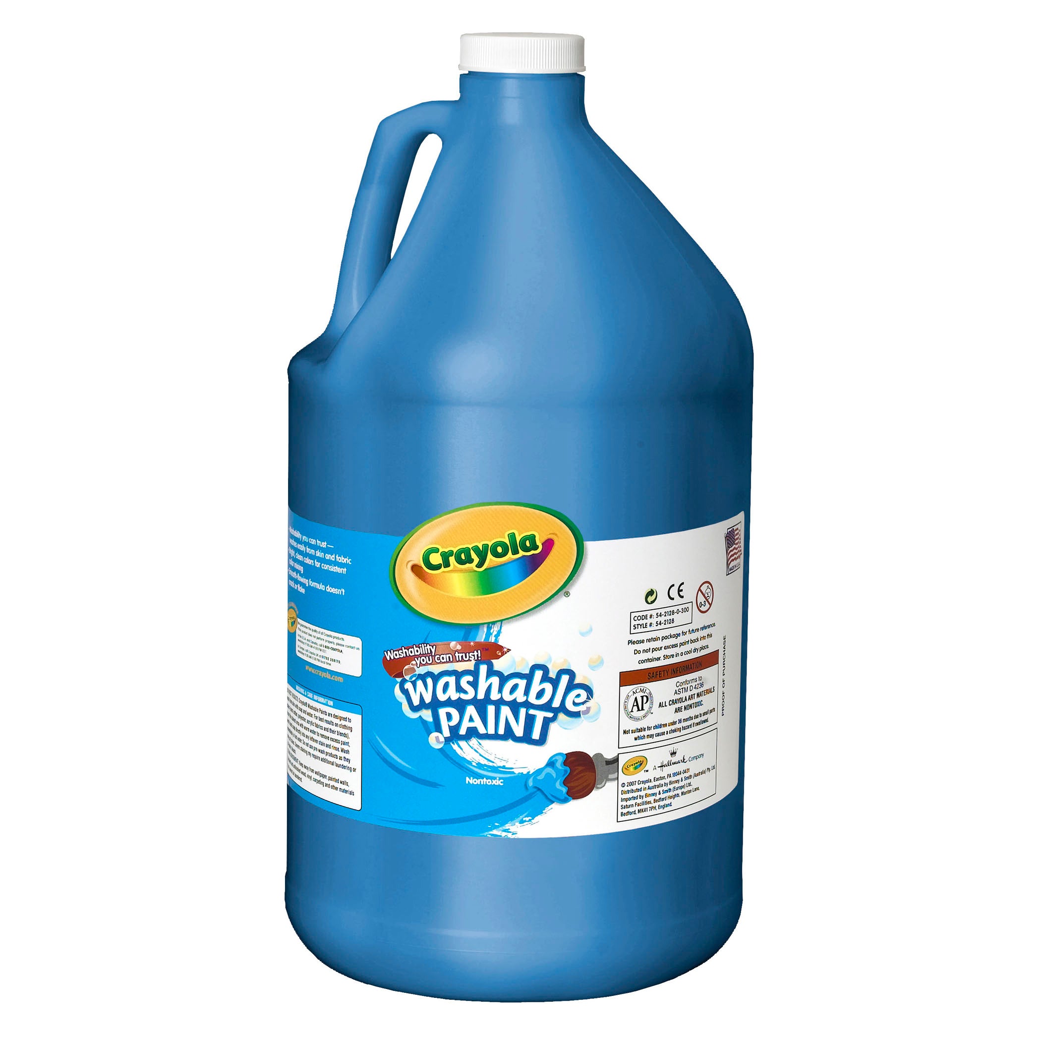 Washable Paint, Blue, Gallon