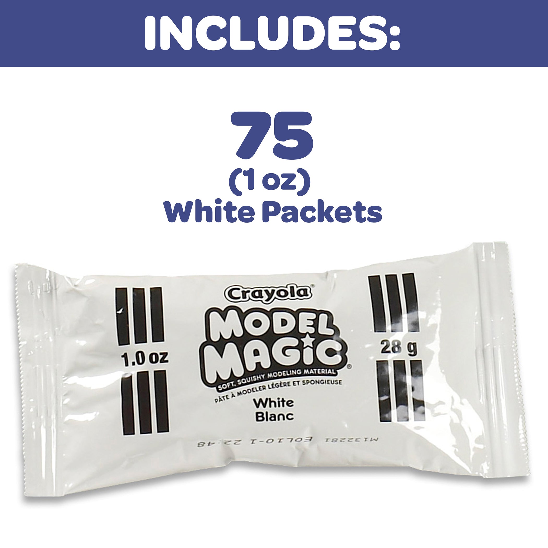 Model Magic® Modeling Compound Classpack®, White, 1 oz, Pack of 75