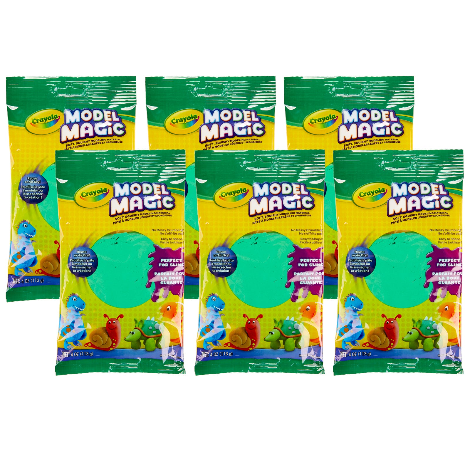 Model Magic® Modeling Compound, Green, 4 oz Packs, 6 Packs