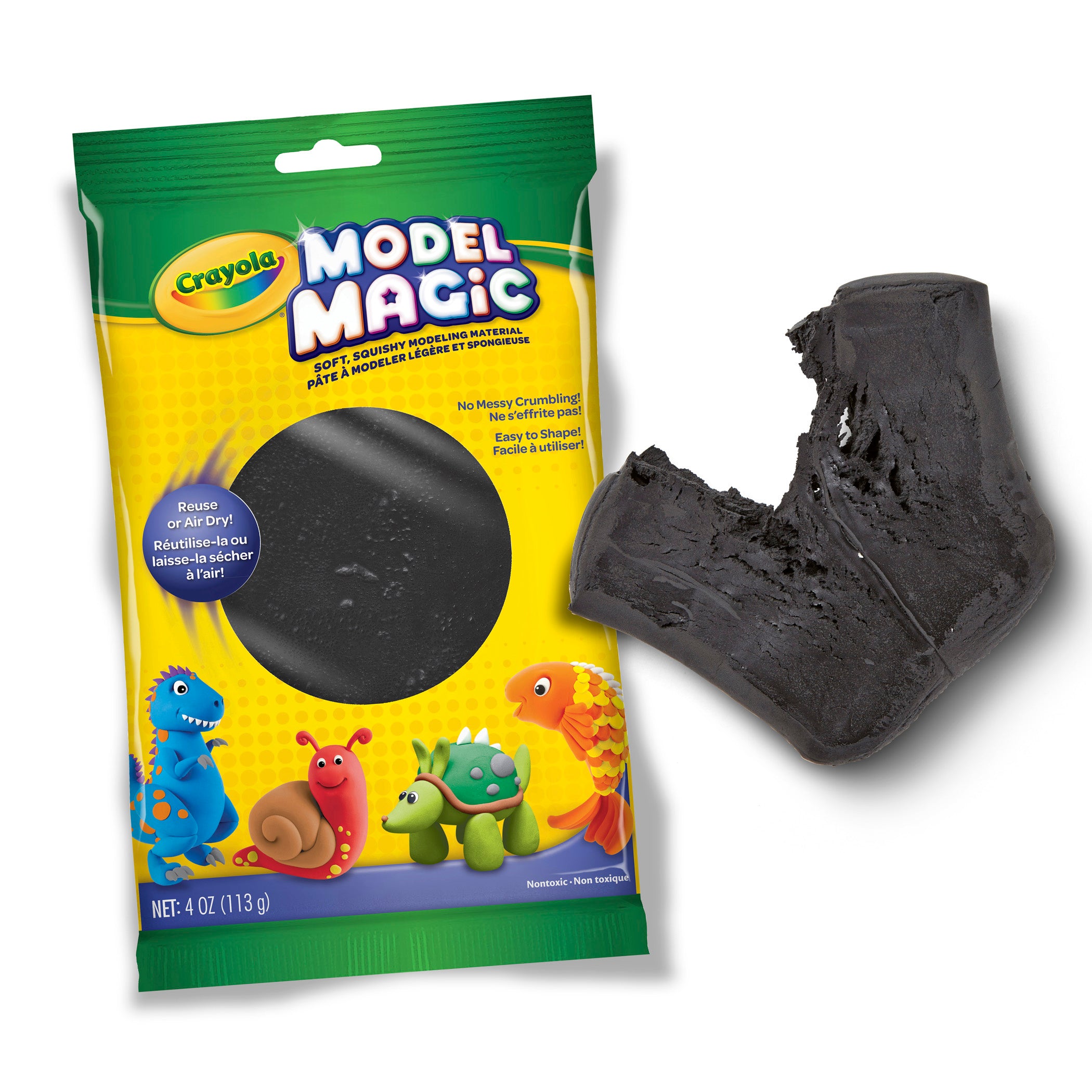 Model Magic® Modeling Compound, Black, 4 oz Packs, 6 Packs