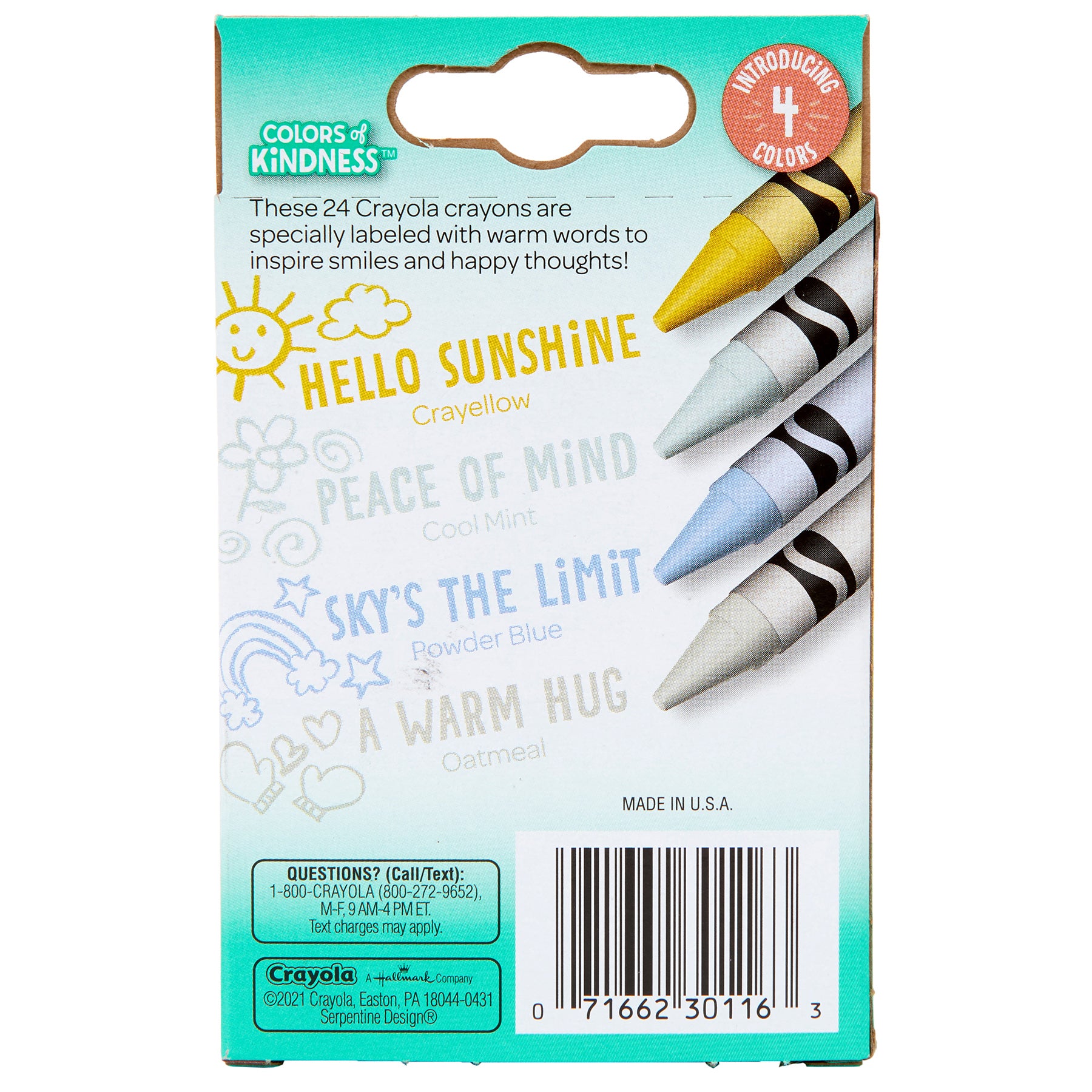 Colors of Kindness Crayons, 24 Per Pack, 12 Packs