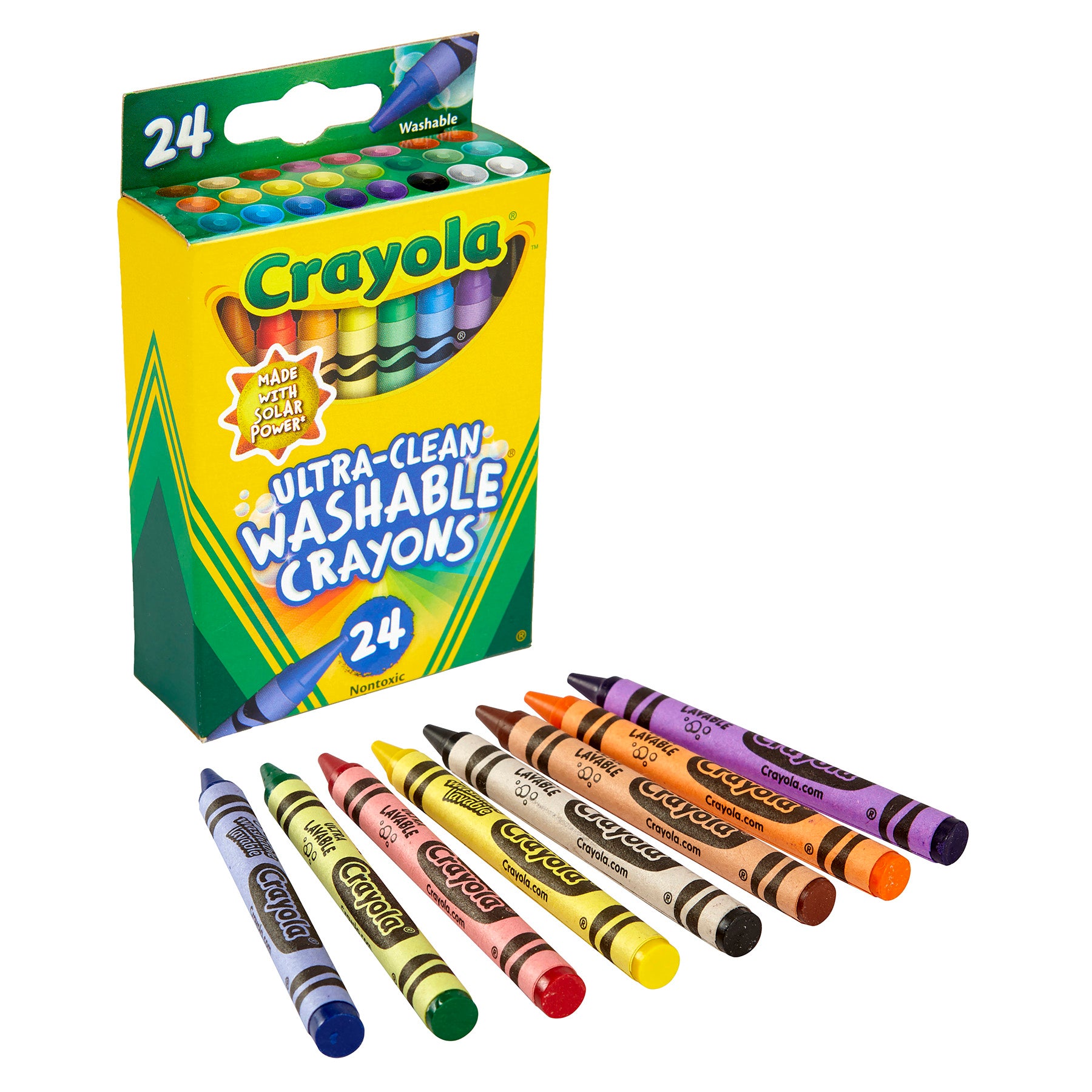 Ultra-Clean Washable Crayons, 24 Per Pack, 6 Packs