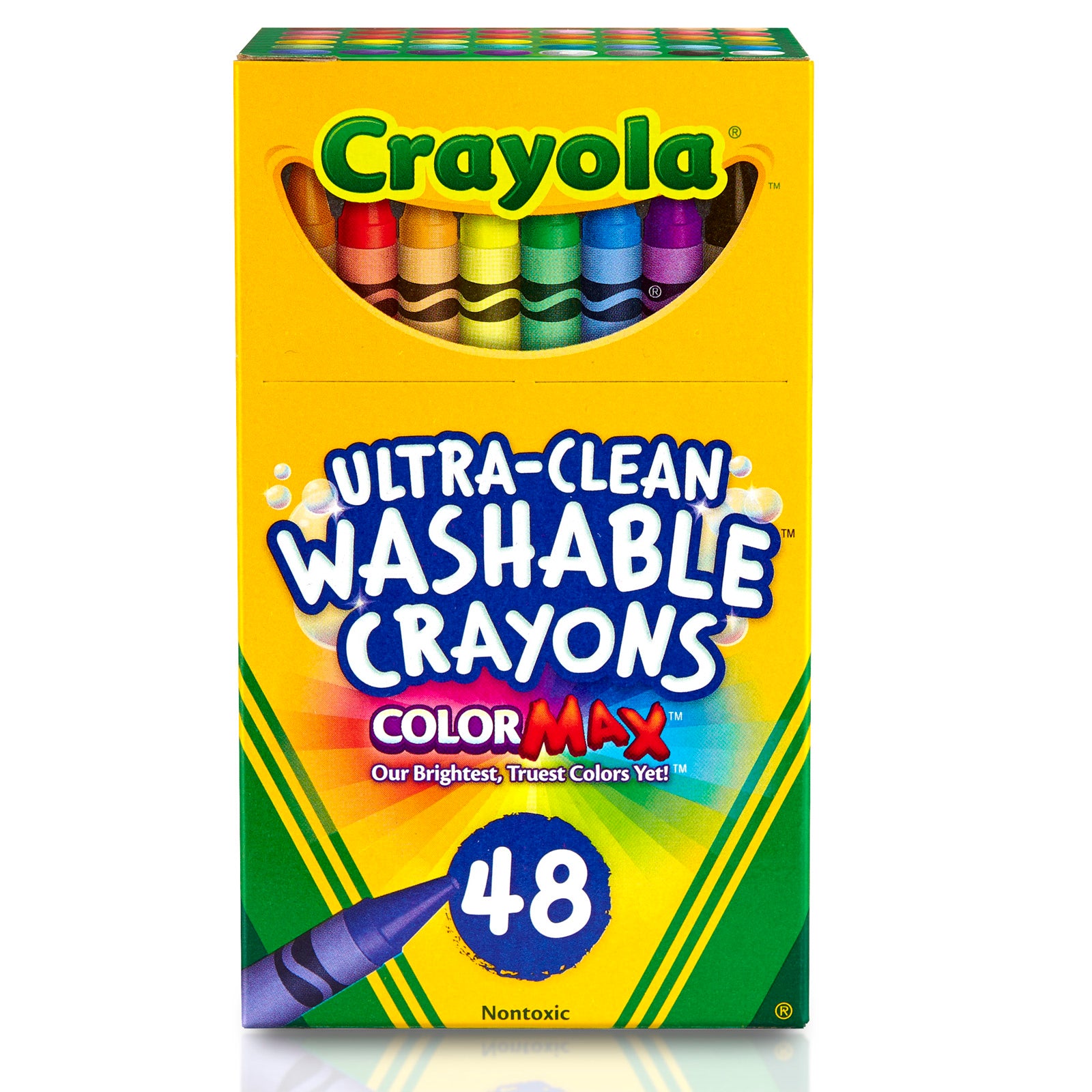 Ultra-Clean Washable Crayons, Regular Size, 48 Per Pack, 3 Packs