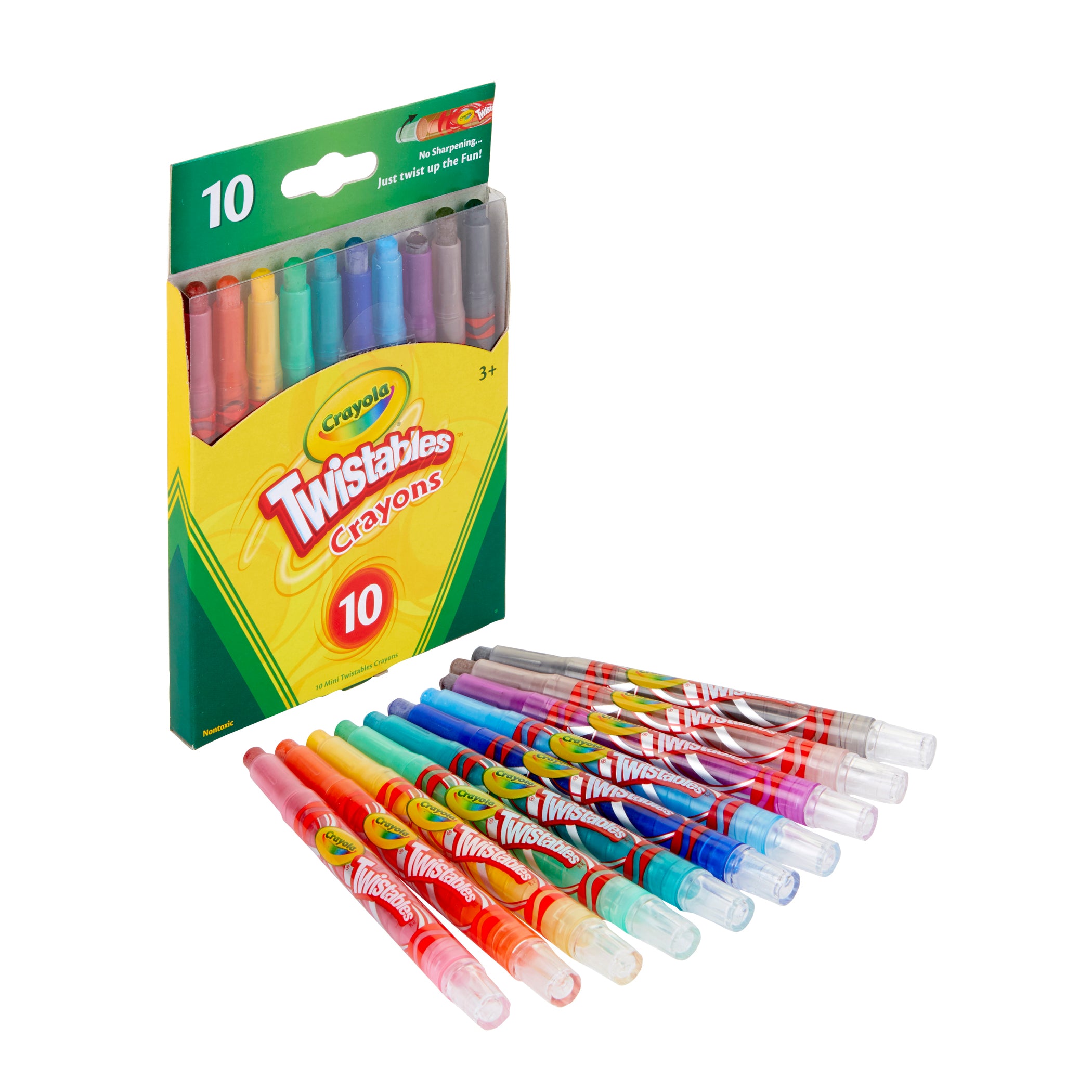 Mini Twistables Crayons, 10 Per Pack, 12 Packs