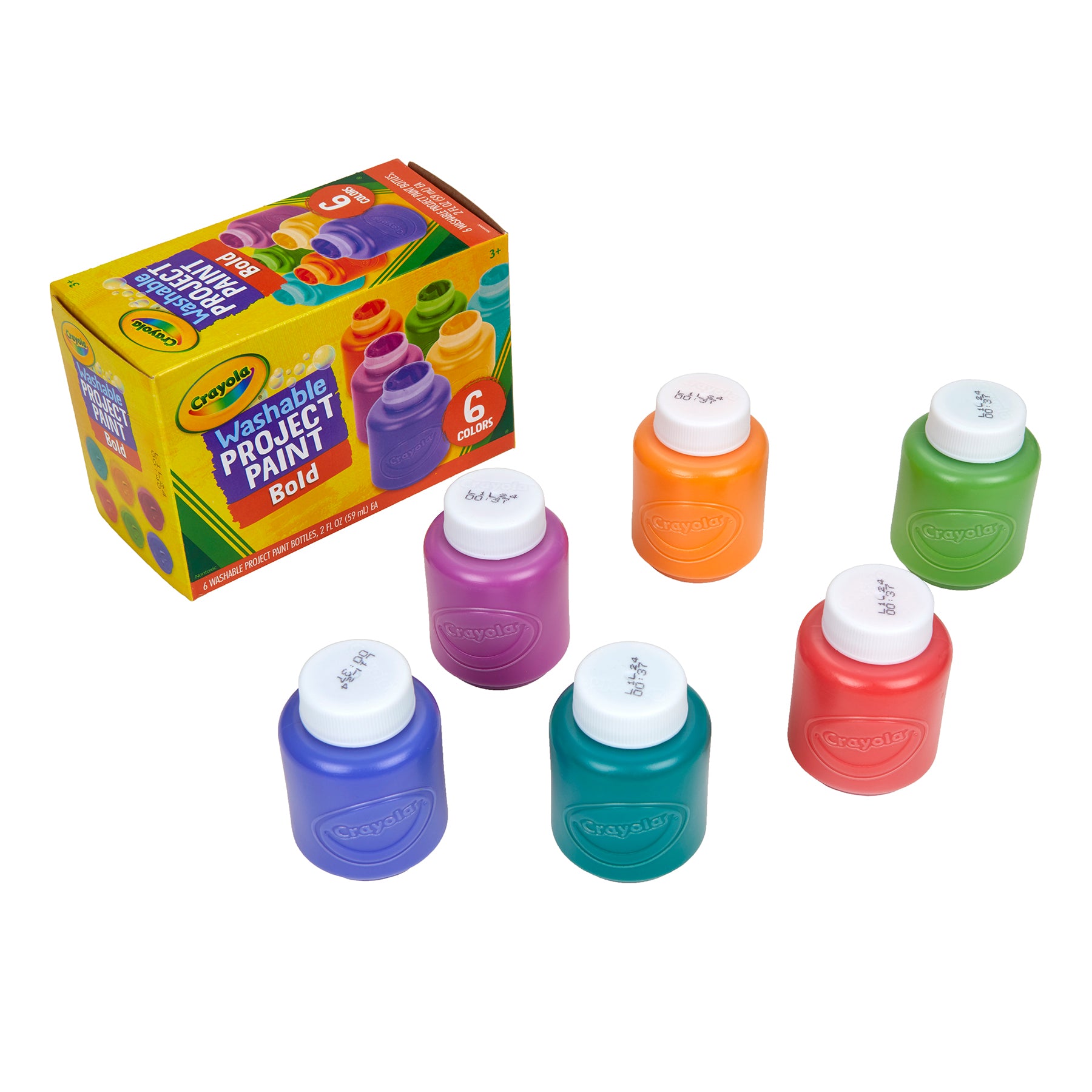 Washable Project Paint, Bold, 6 Per Pack, 6 Packs