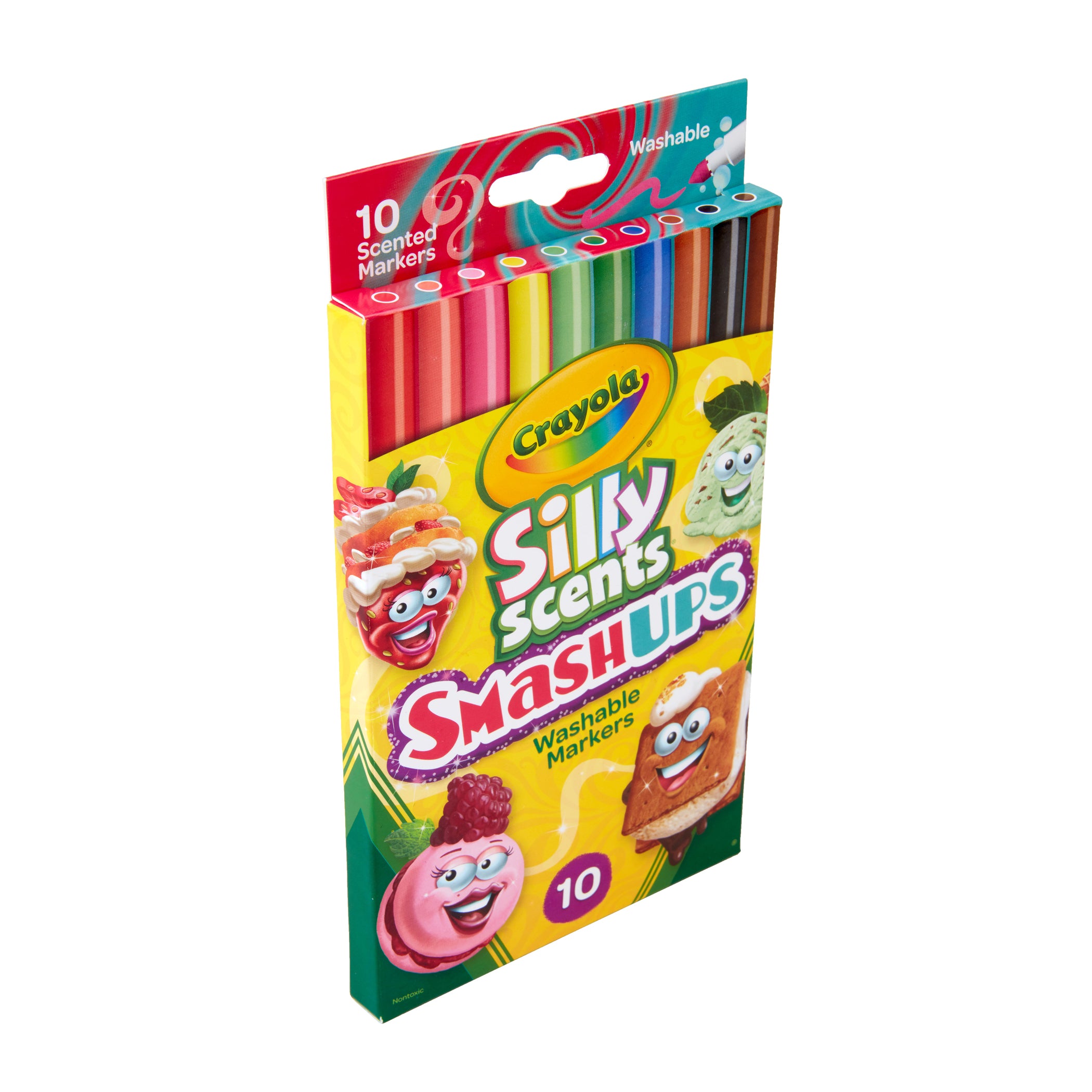 Silly Scents™ Smash Ups Slim Washable Scented Markers, 10 Per Pack, 6 Packs