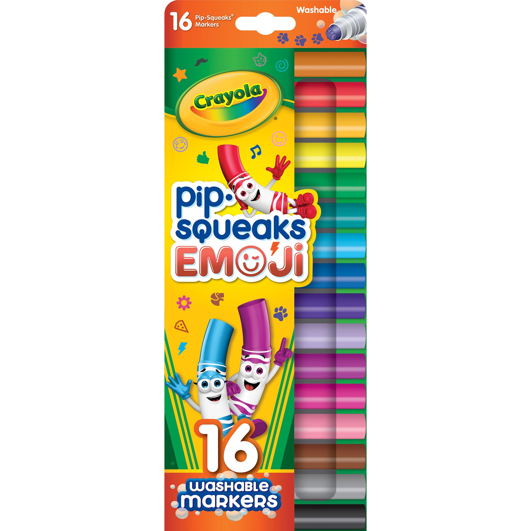 Pip Squeaks Stamper Markers, 16 Per Pack, 3 Packs