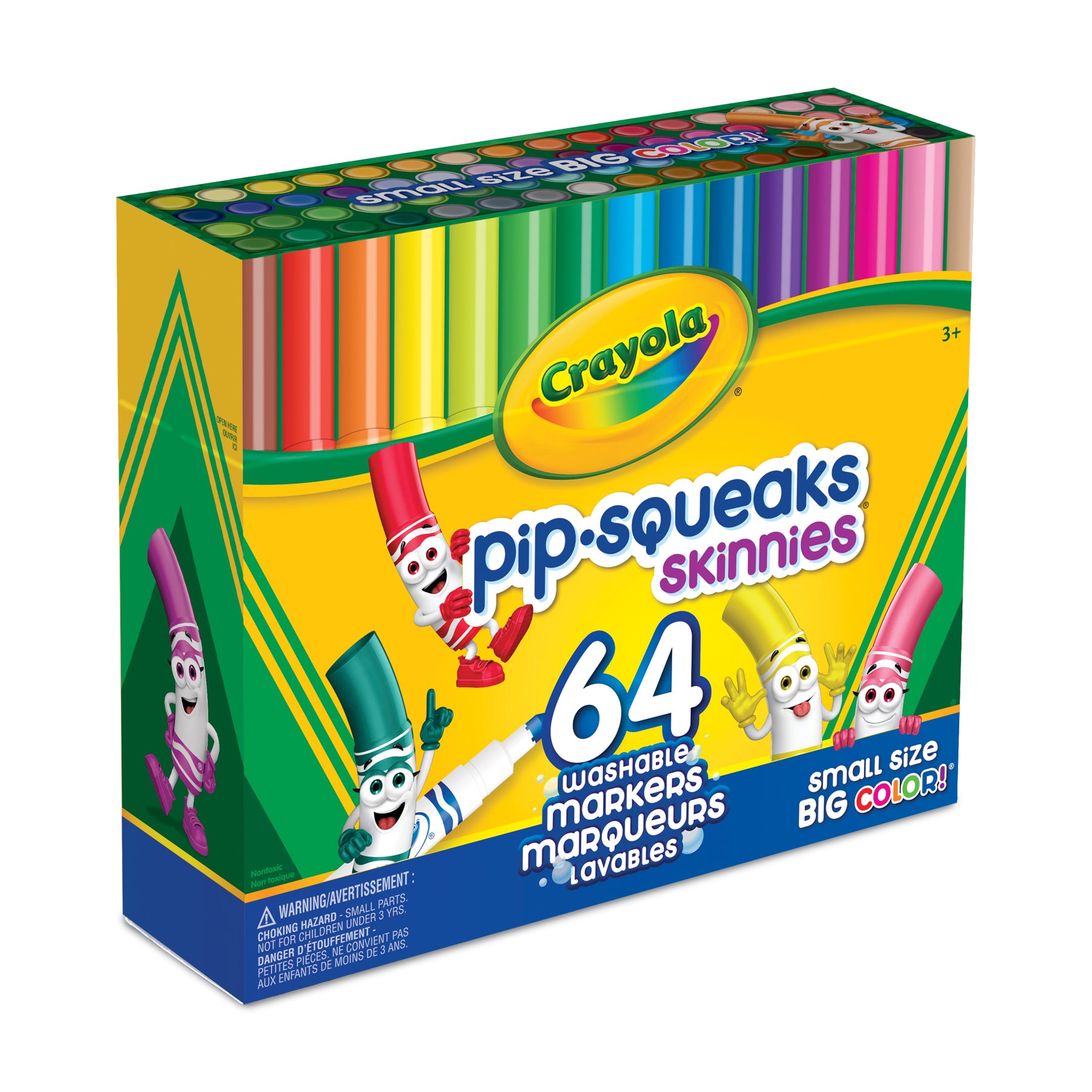 Washable Pip-Squeaks Skinnies Markers, 64 Count