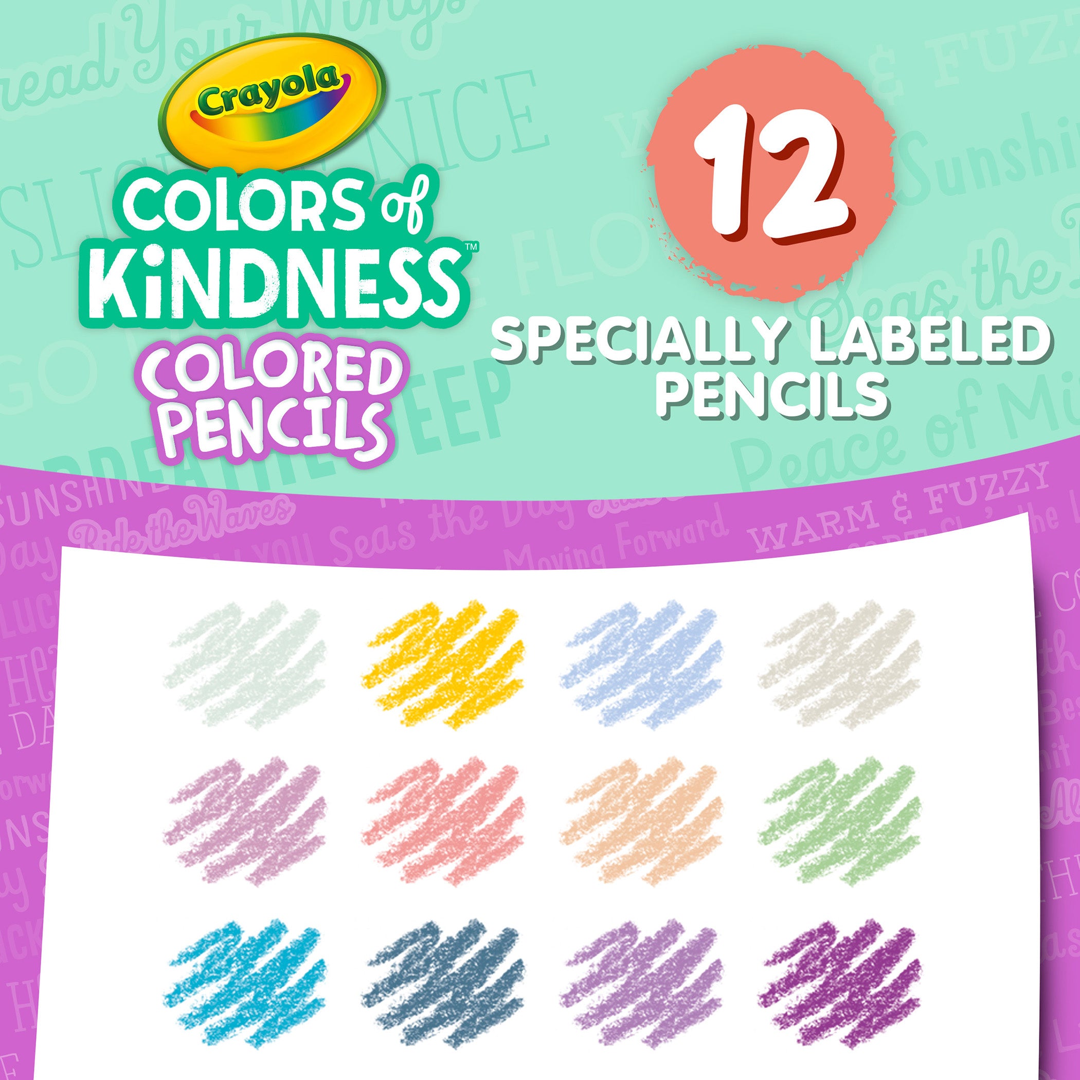 Colors of Kindness Colored Pencils, 12 Per Pack, 12 Packs