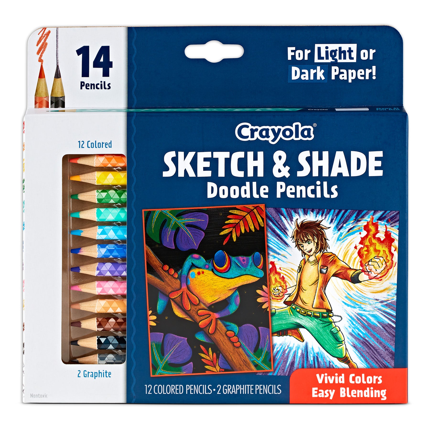 Doodle & Draw Sketch & Shade Doodle Pencil, 14 Per Pack, 2 Packs