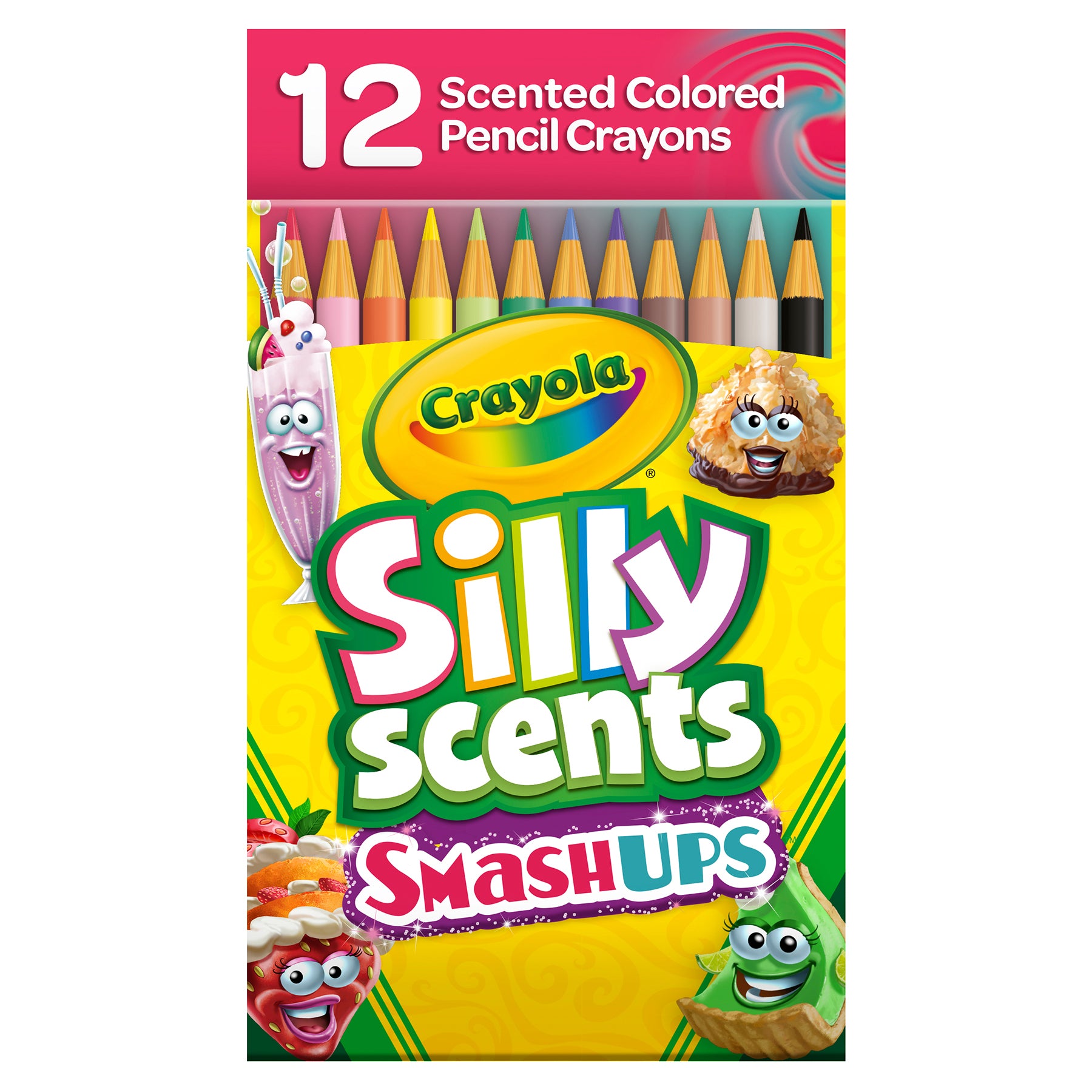 Silly Scents Smash Ups Colored Pencils, 12 Per Pack, 6 Packs