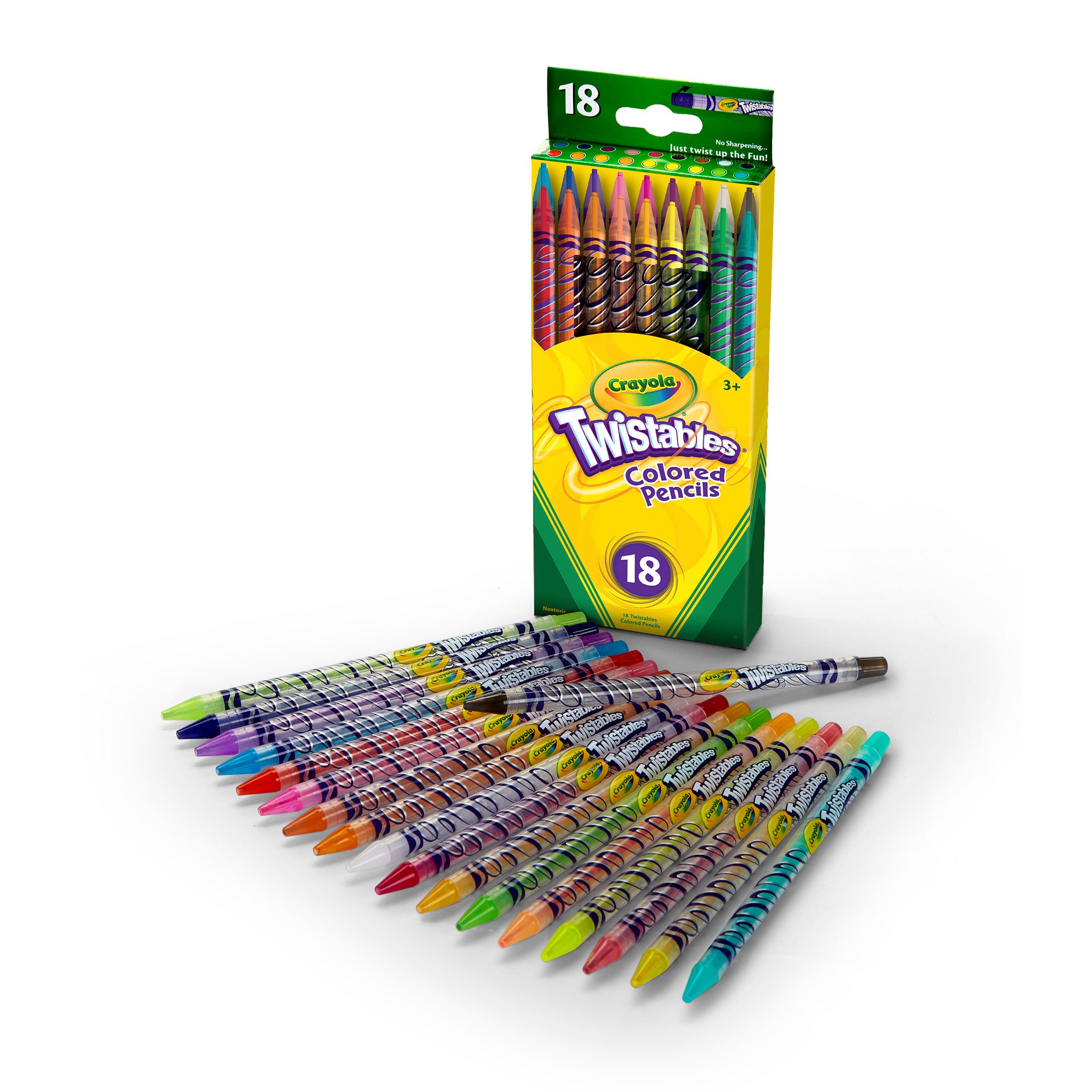 Twistables® Colored Pencils, 18 Per Box, 3 Boxes