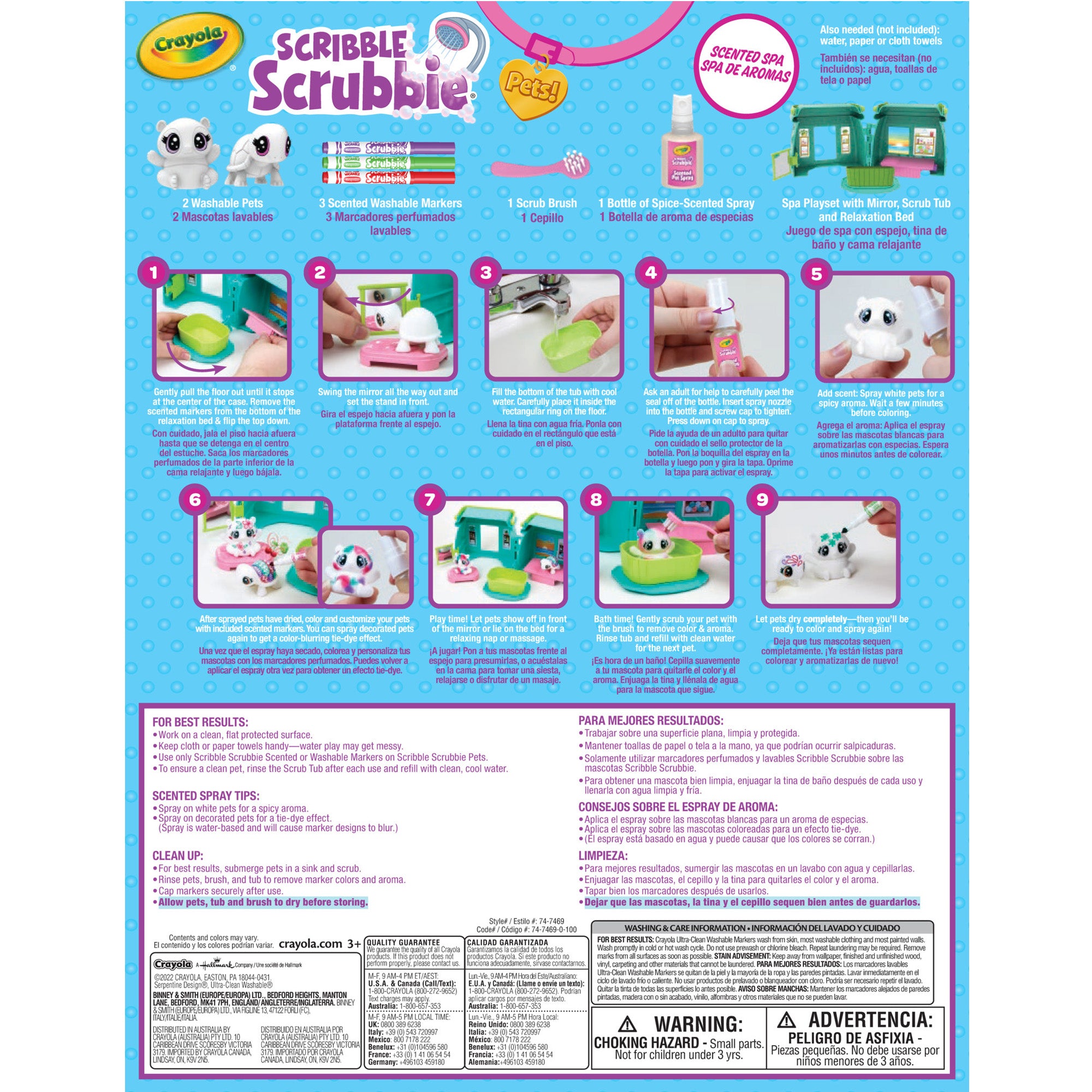 Scribble Scrubbie Pets Scented Spa