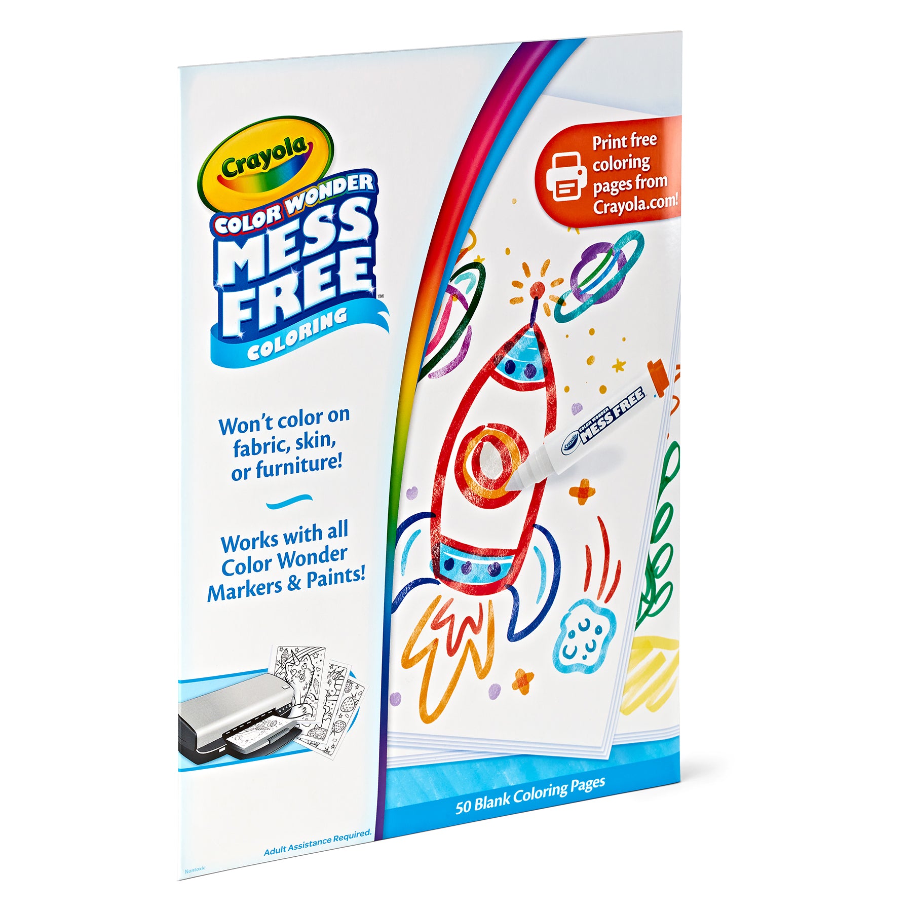 Color Wonder® Blank Coloring Pages, 50 Per Pack, 2 Packs