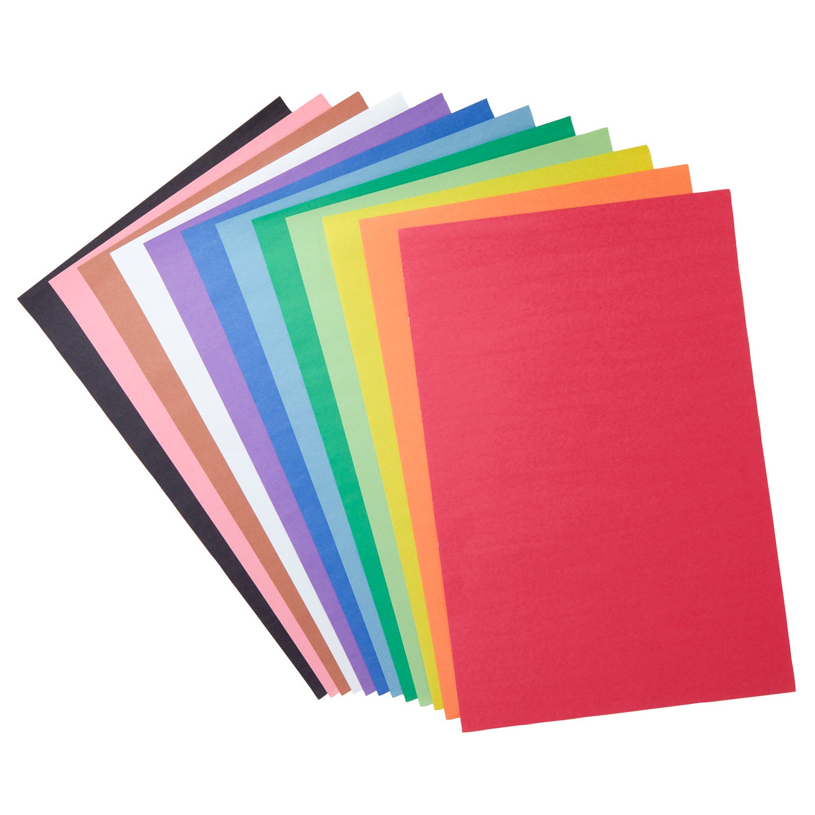 Giant Construction Paper Pad with Stencils, 48 Sheets, Pack of 6