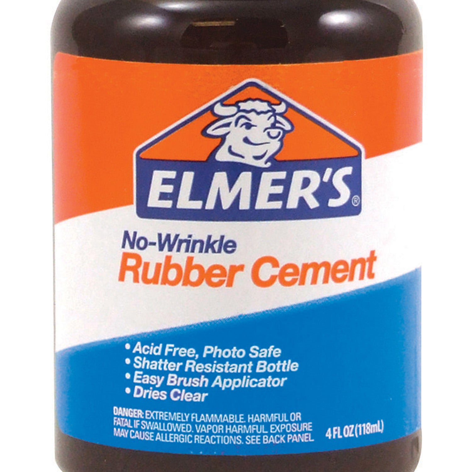 Rubber Cement, 4 oz w/Applicator, Pack of 6