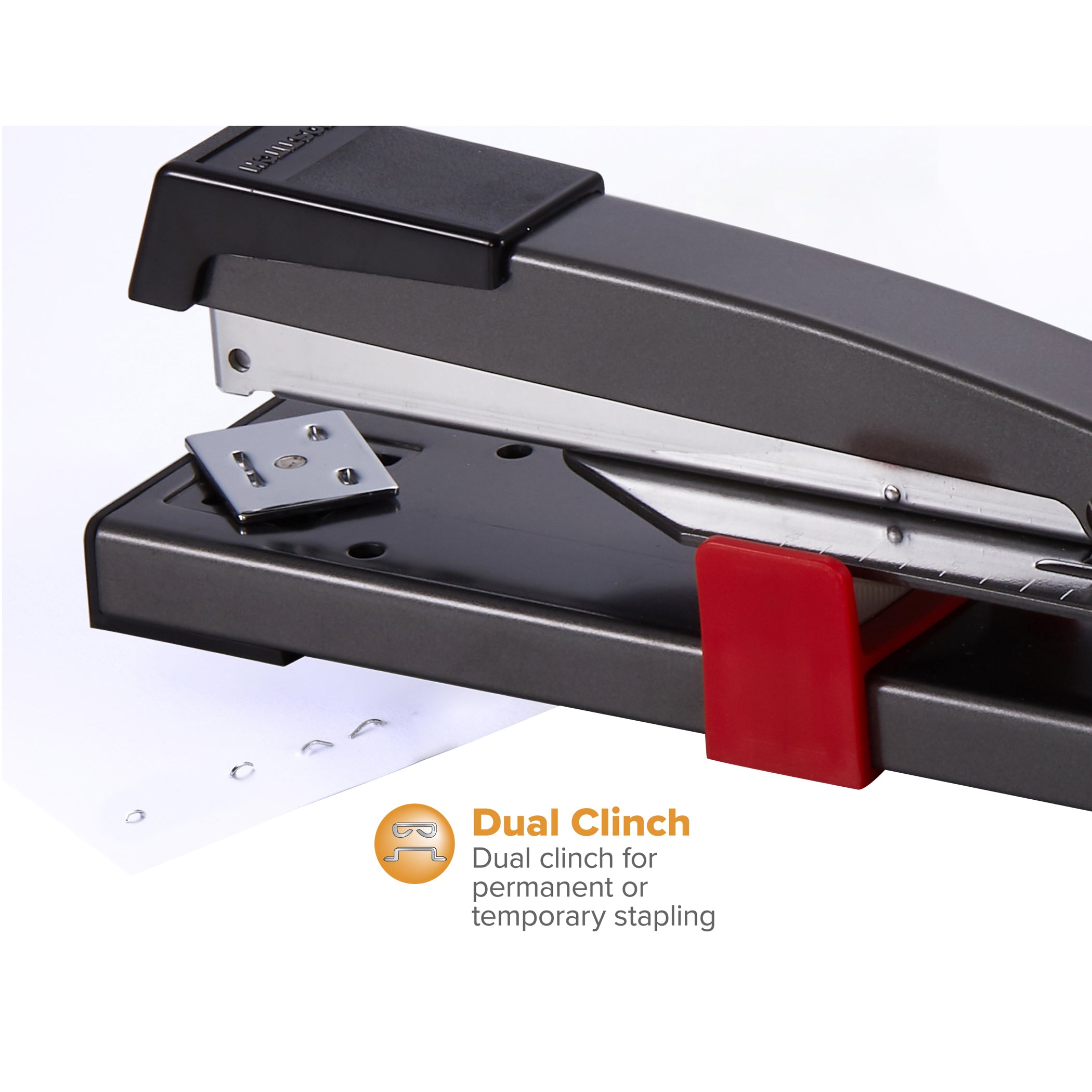 Long Reach® Stapler, 20 Sheets, Black