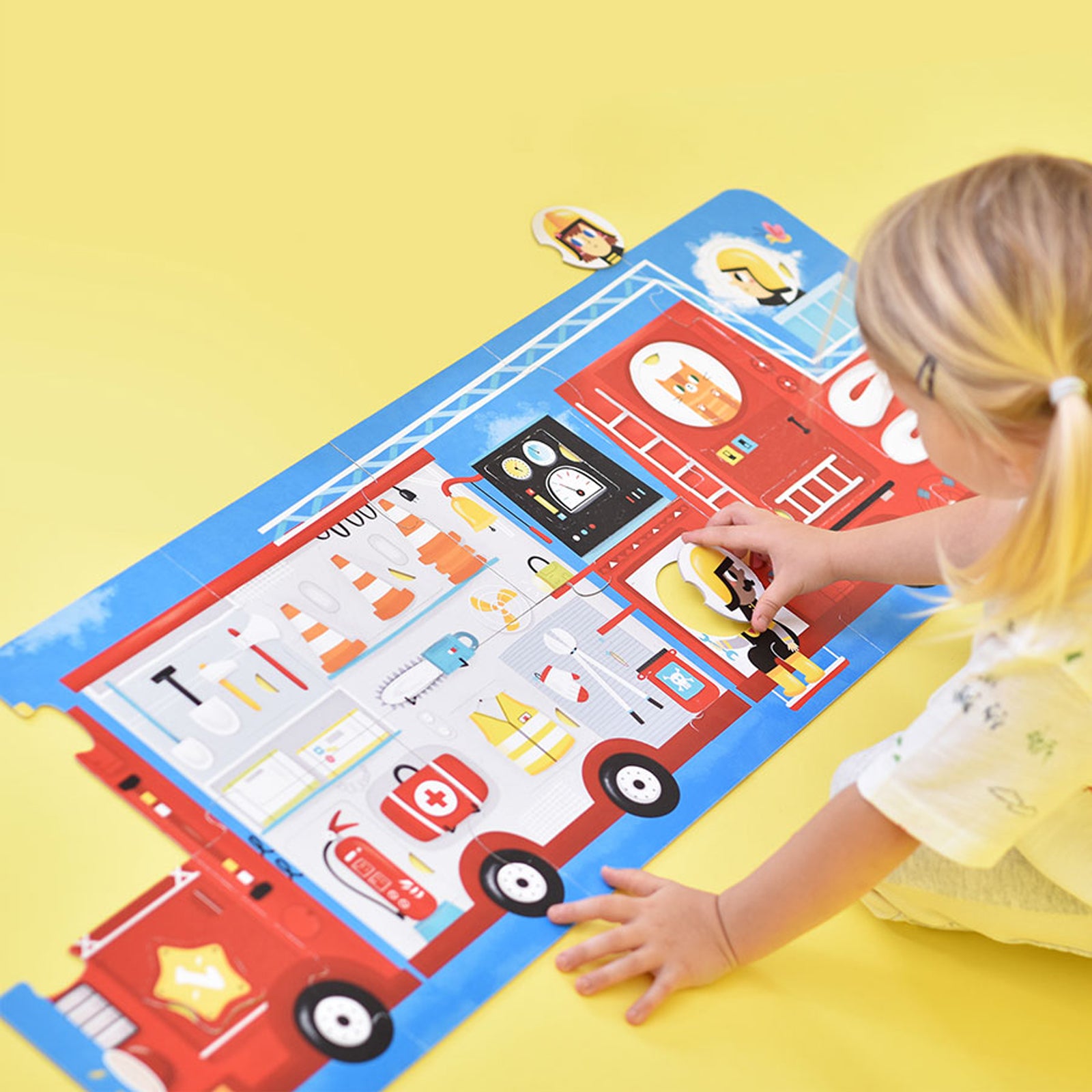 Make-a-Match Puzzle, Fire Truck