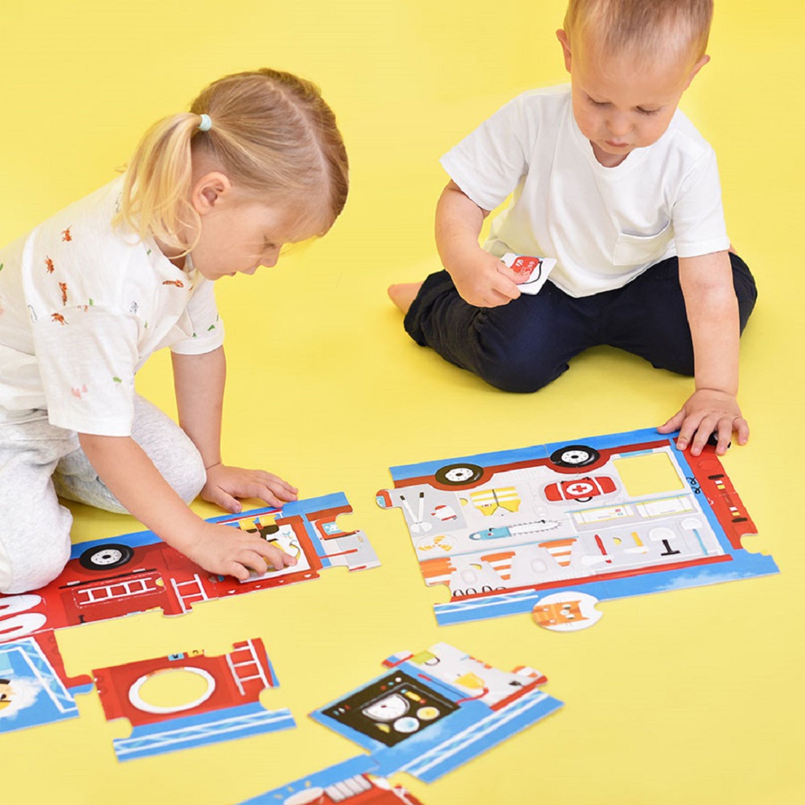 Make-a-Match Puzzle, Fire Truck