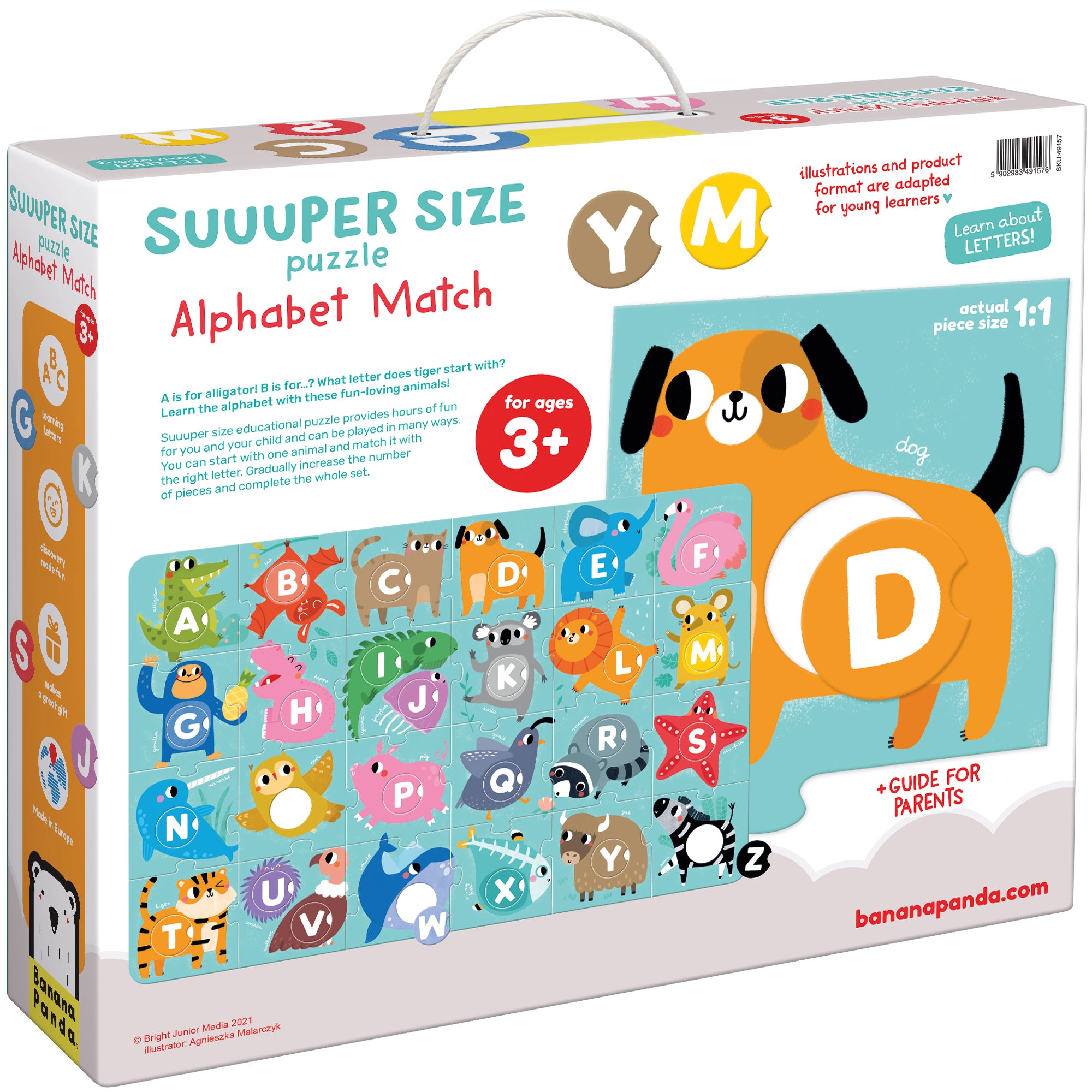 Suuuper Size Puzzle, Alphabet Match, Age 3+