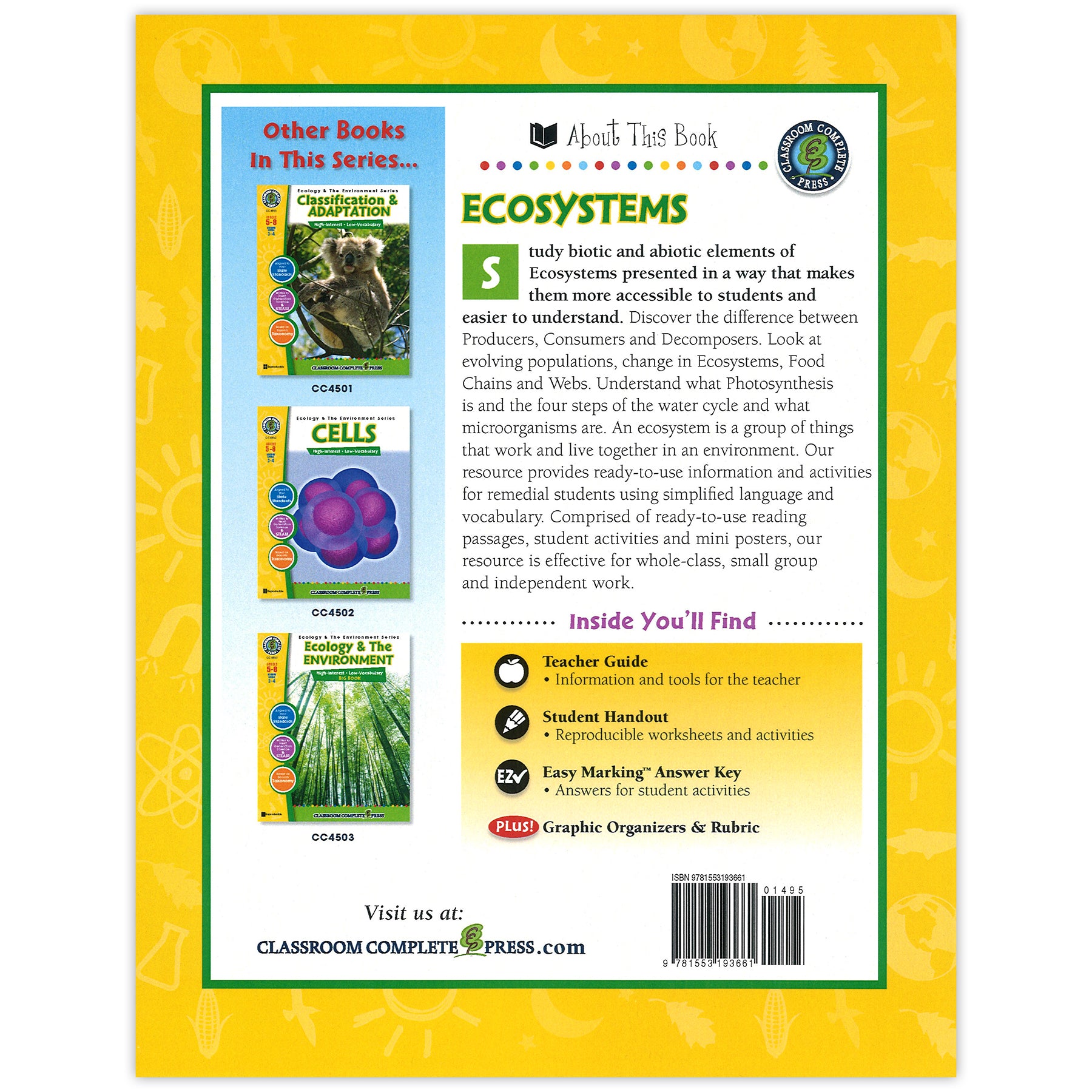 Ecosystems Resource Book, Grade 5-8