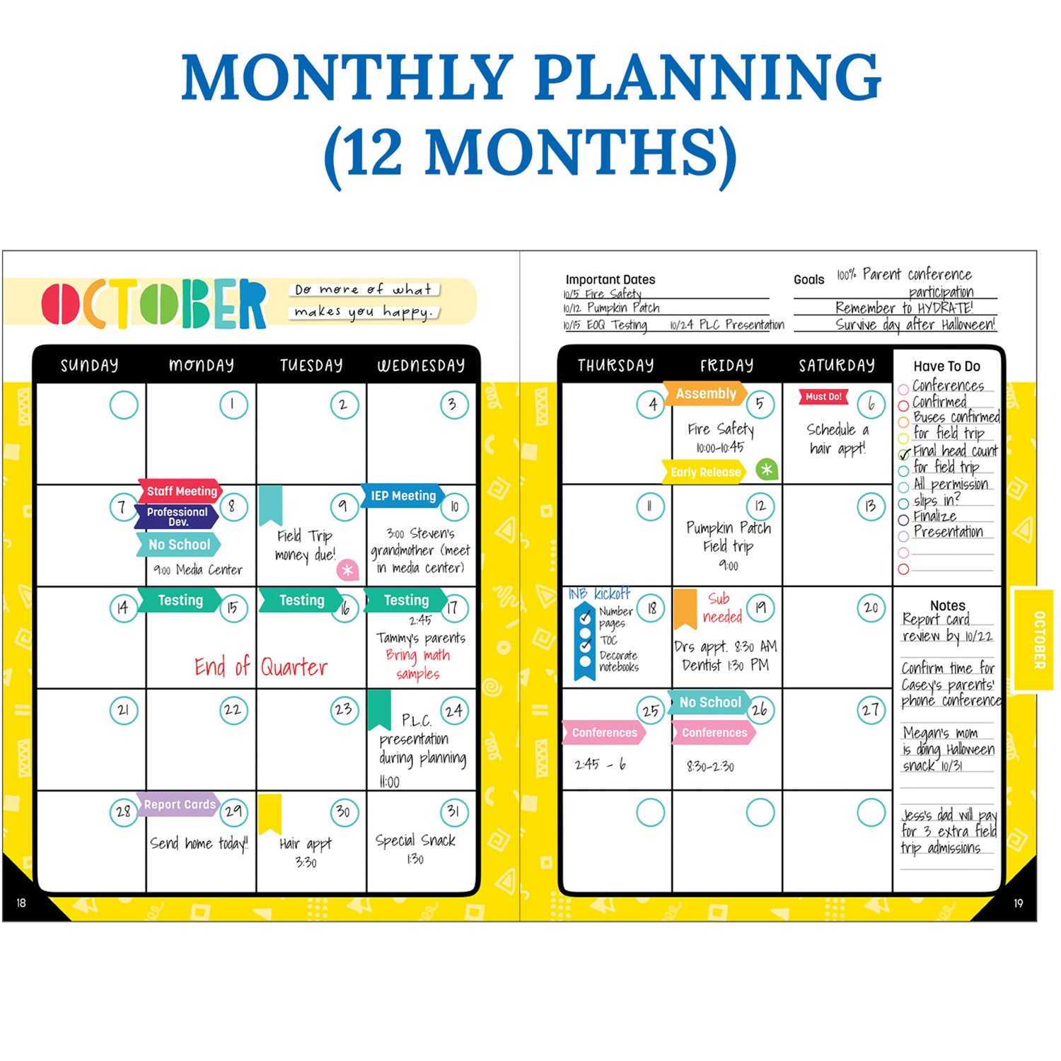 Happy Place Teacher Planner