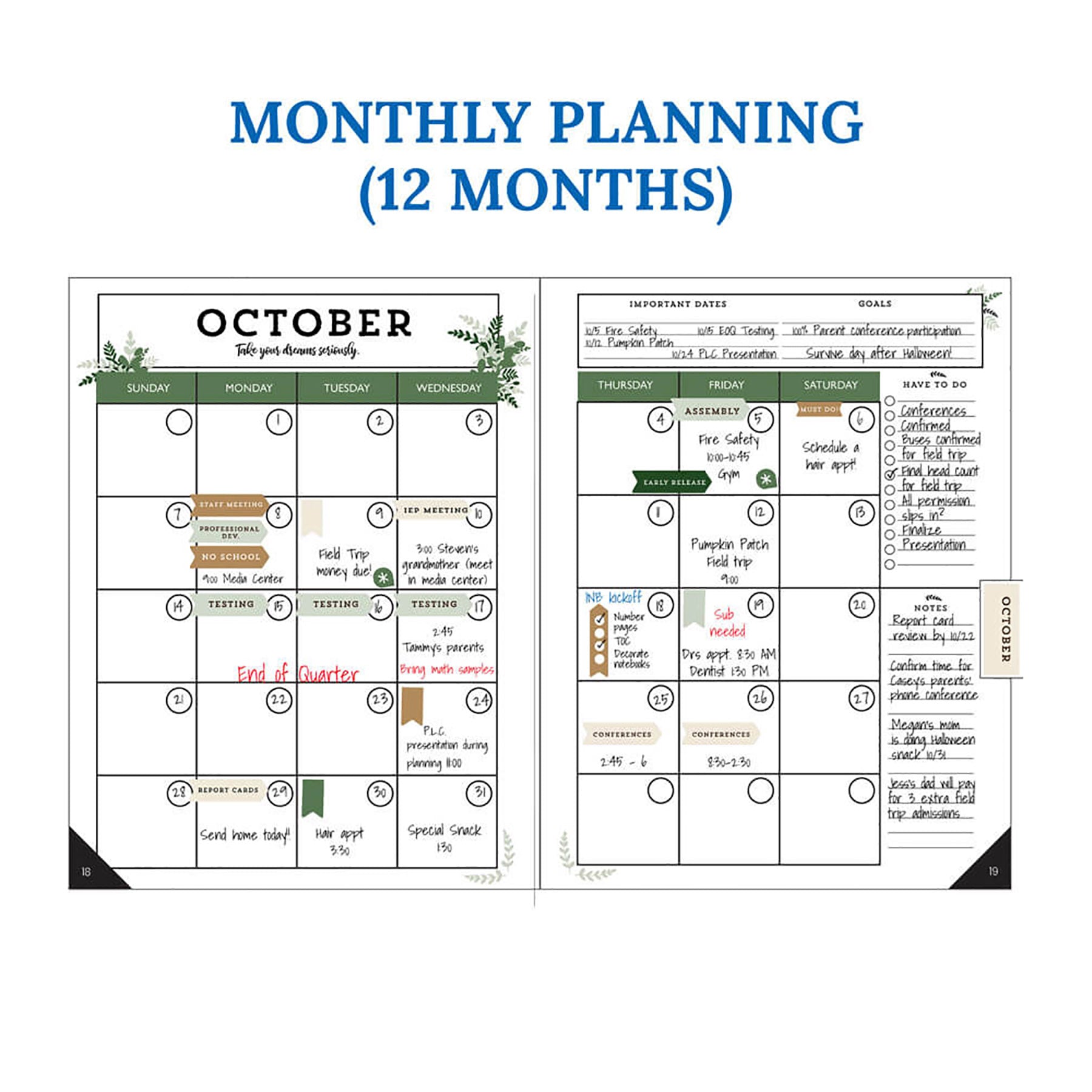 Farmhouse Teacher Planner