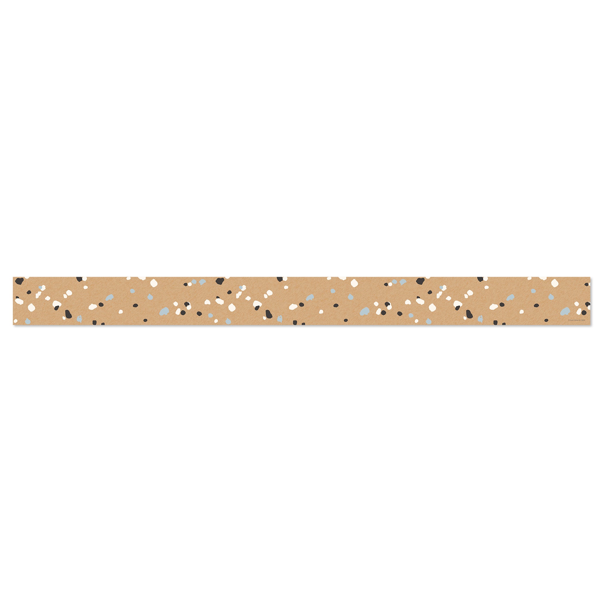 We Belong Speckled Kraft Paper Straight Borders Per Pack, 36 Feet Per Pack, 6 Packs