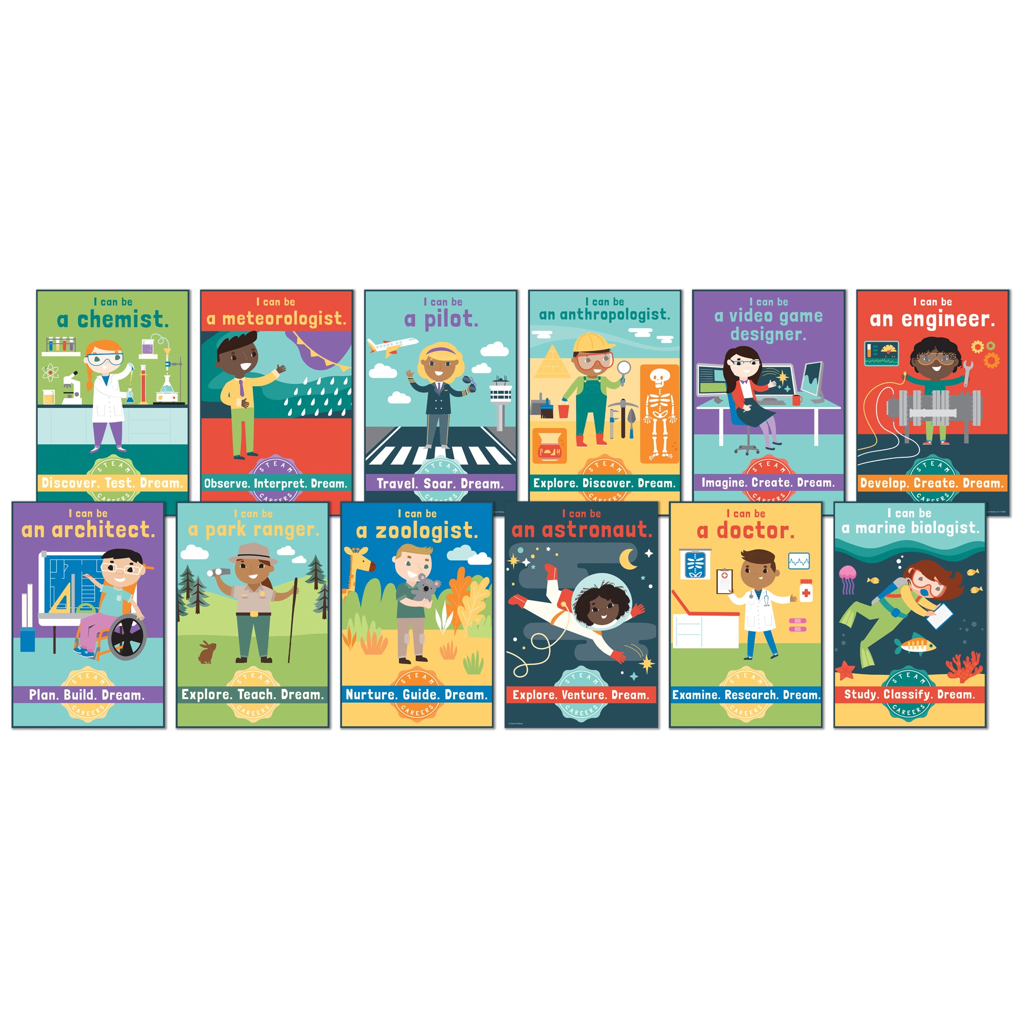 STEAM Careers Bulletin Board Set