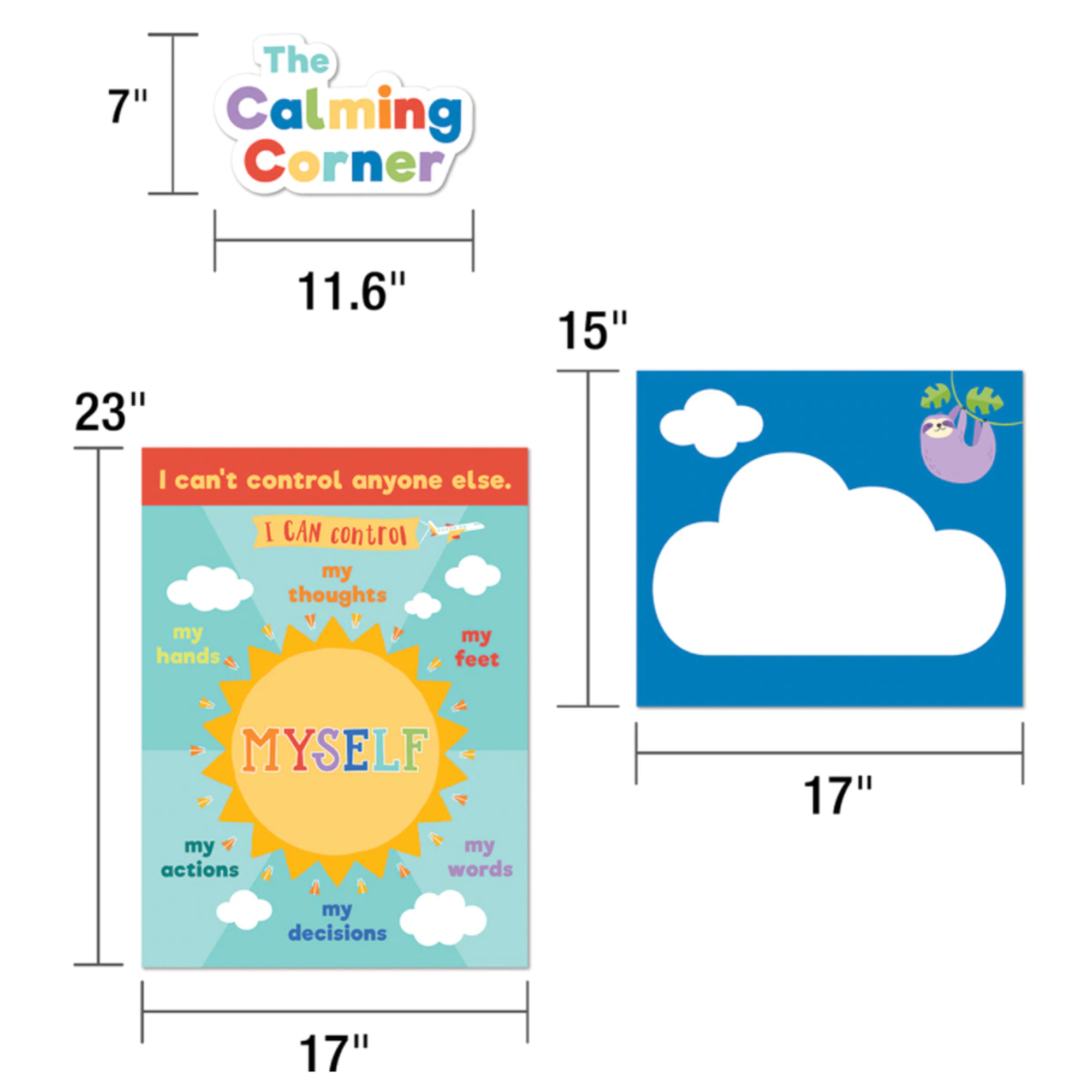 Calming Strategies Chart Set, 7 Pieces