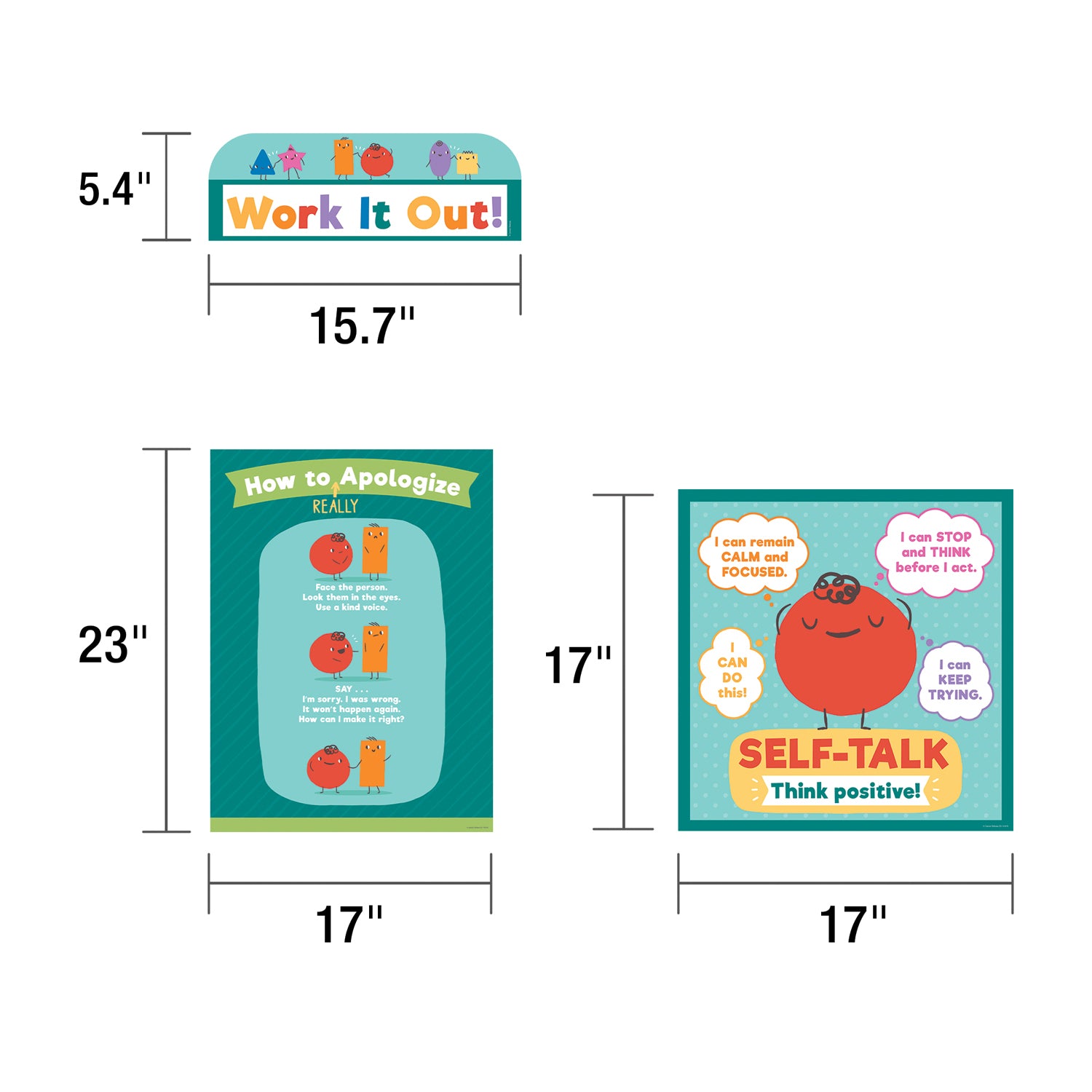 Social Problem-Solving Bulletin Board Set, 7 Pieces