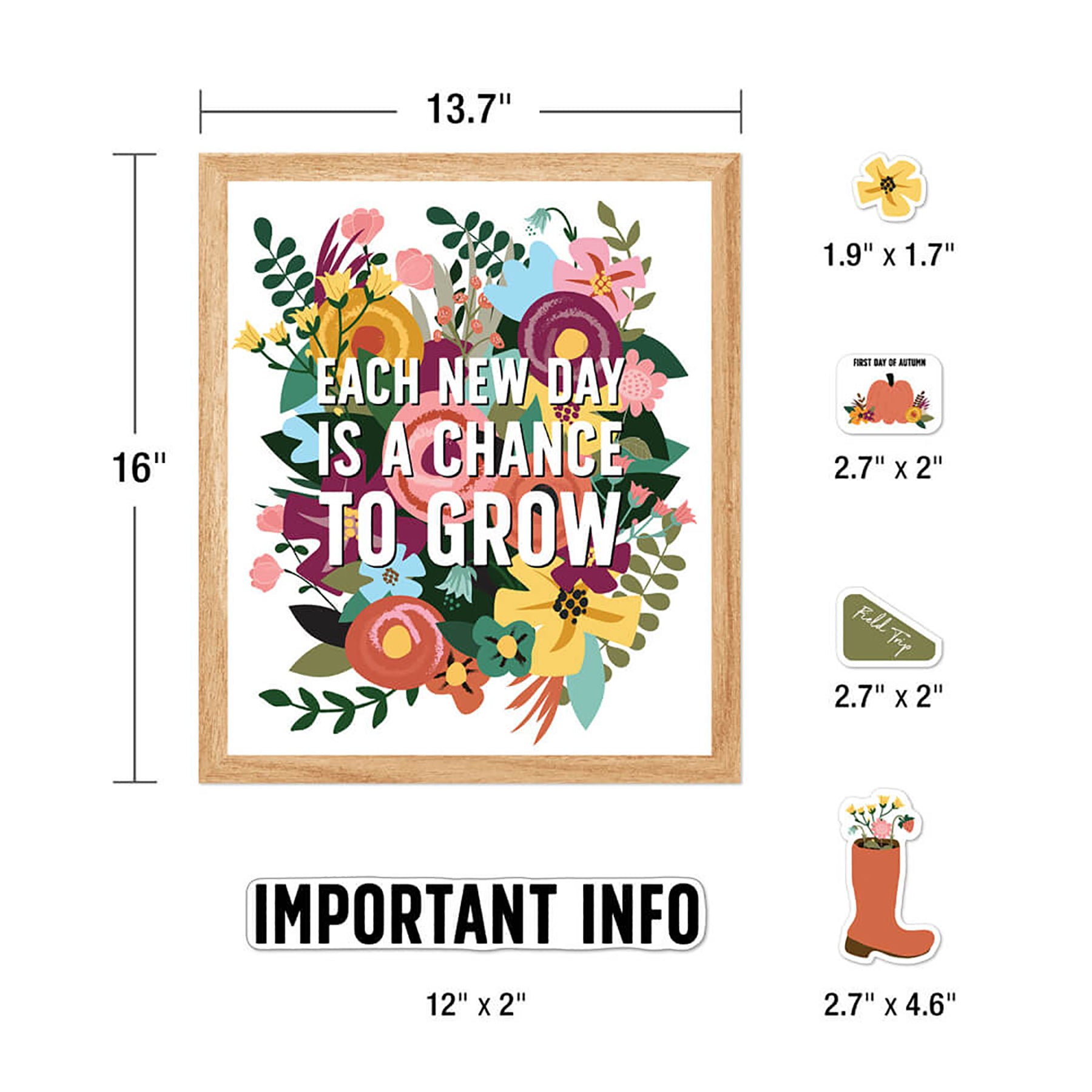 Grow Together Calendar Bulletin Board Set, 2 Sets