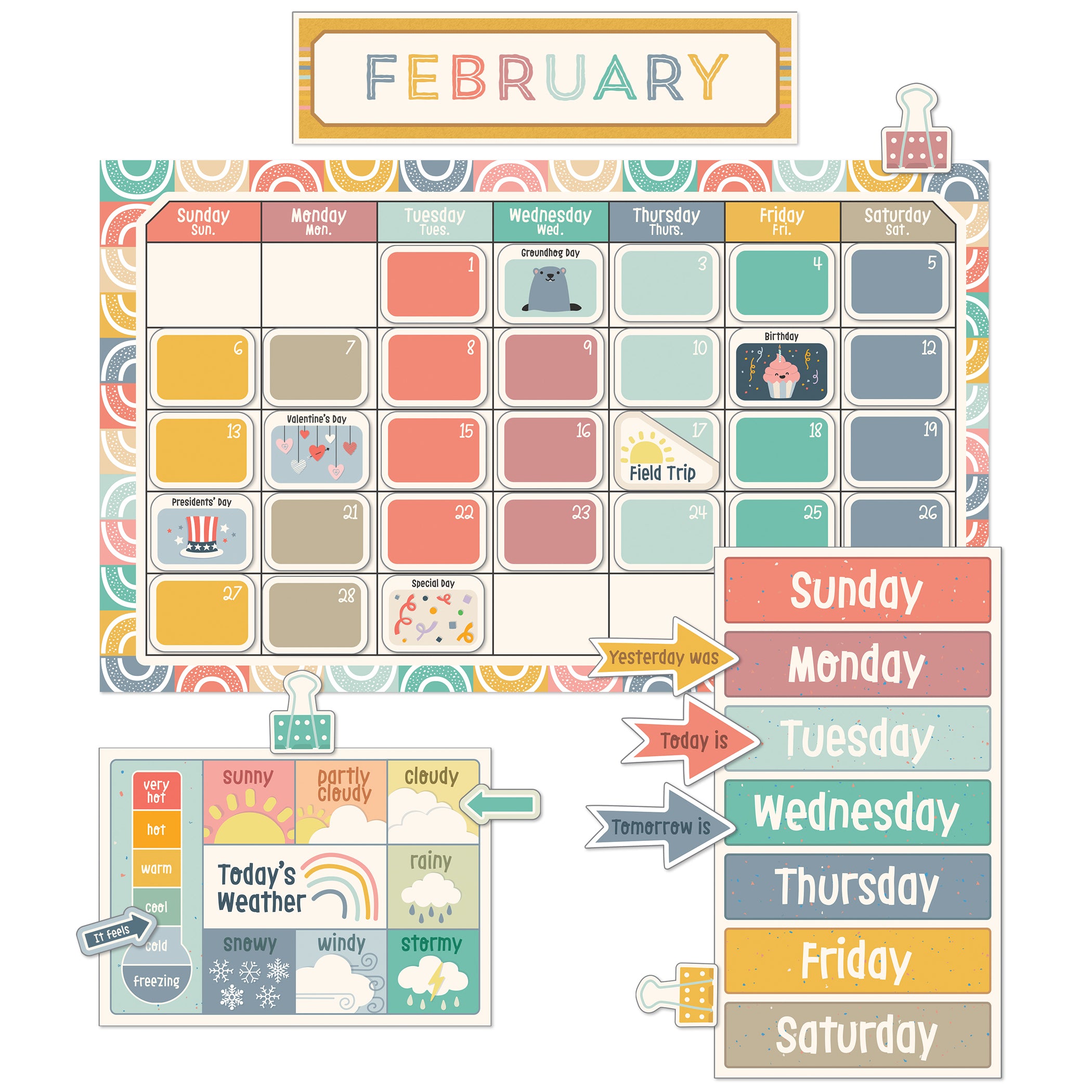 We Belong Calendar Bulletin Board Set, 2 Sets