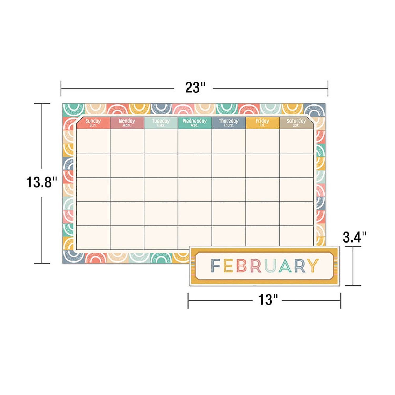 We Belong Calendar Bulletin Board Set, 2 Sets