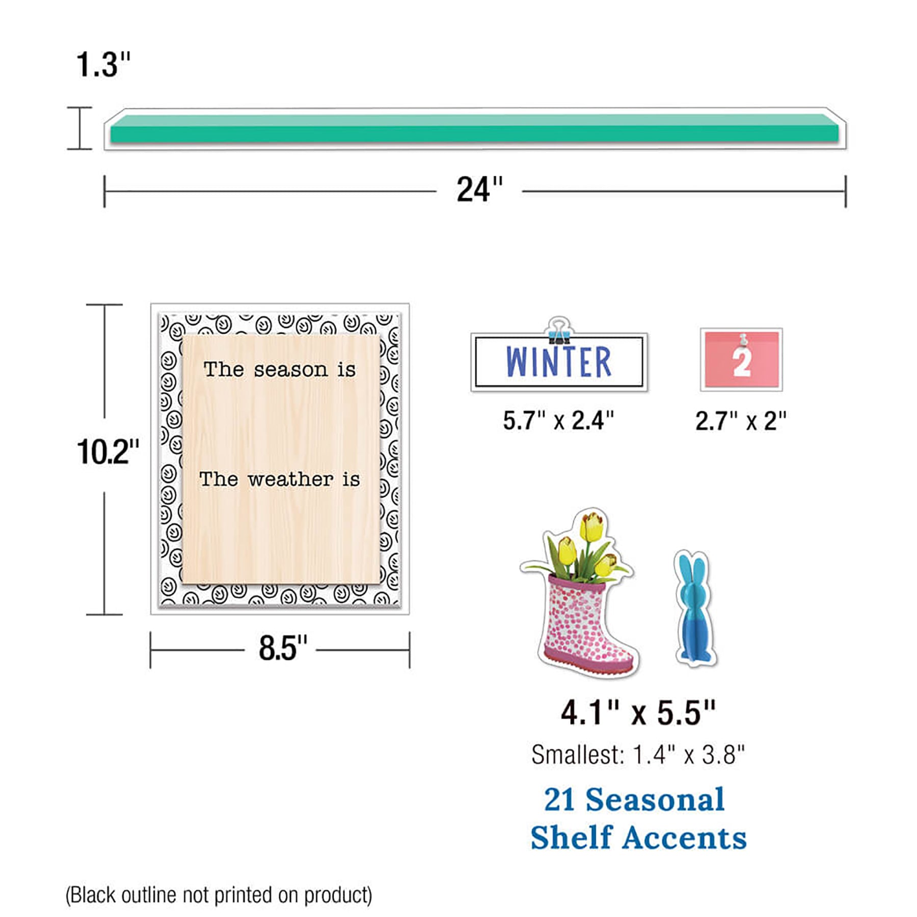 Creatively Inspired Calendar Bulletin Board Set, 2 Sets