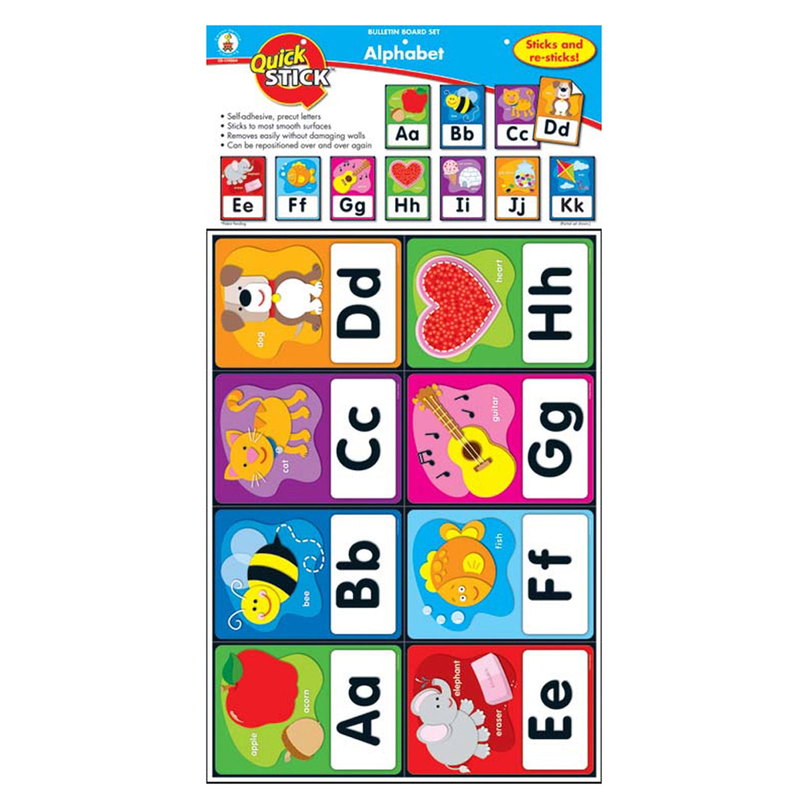 Alphabet Quick Stick Bulletin Board Set, 27 Pieces