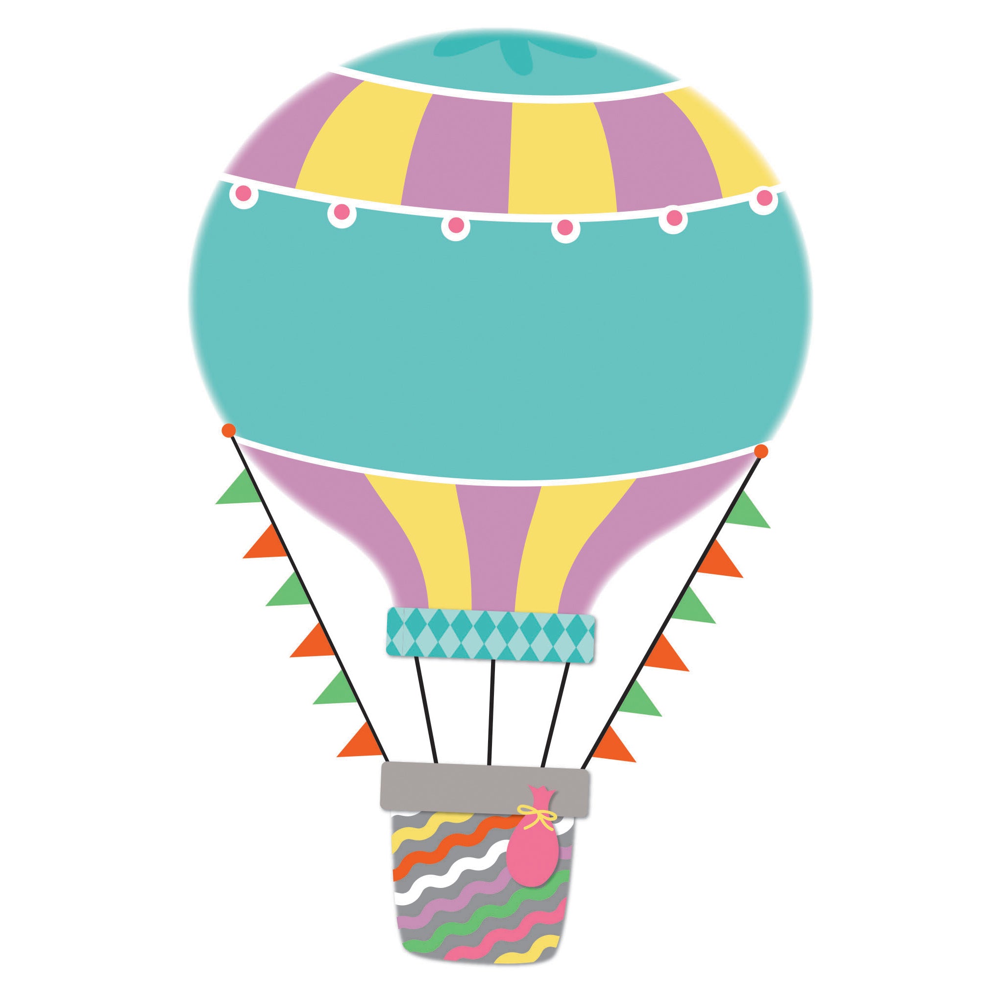 Up and Away Hot Air Balloons Cut-Outs, 36 Per Pack, 3 Packs