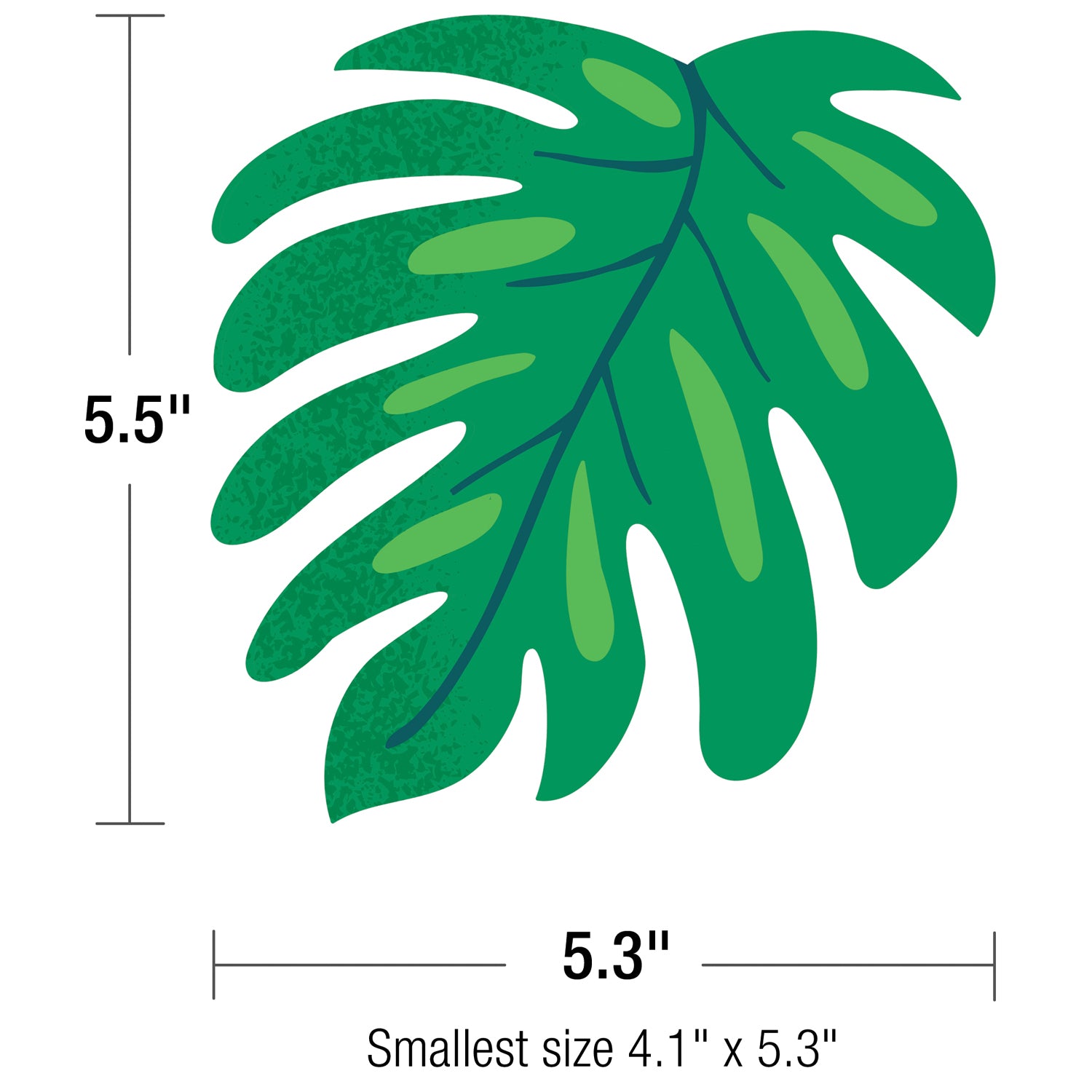 One World Tropical Leaves Cut-Outs, 36 Per Pack, 3 Packs