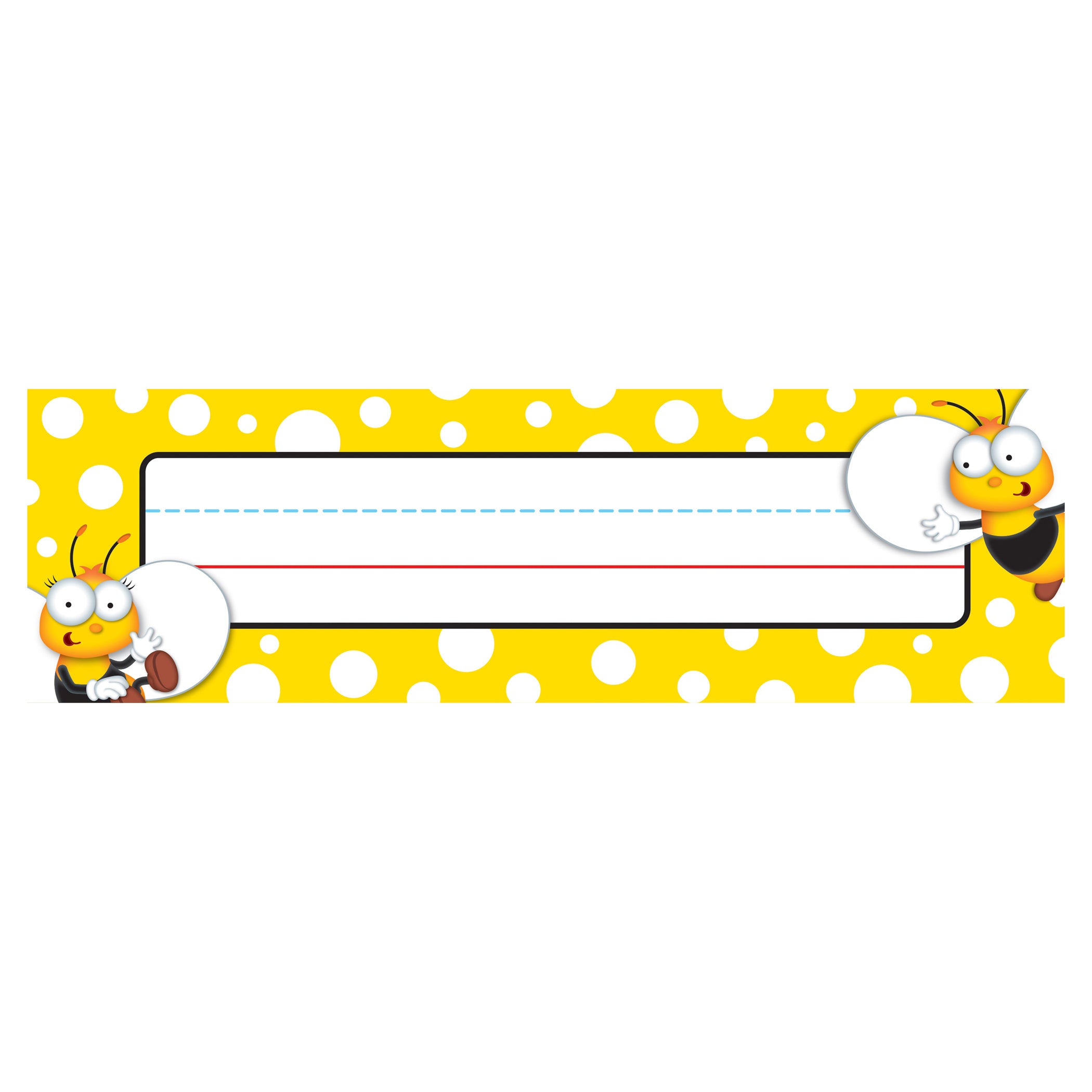 Buzz-Worthy Bees Nameplates, Grades PK-5, 36 Per Pack, 6 Packs