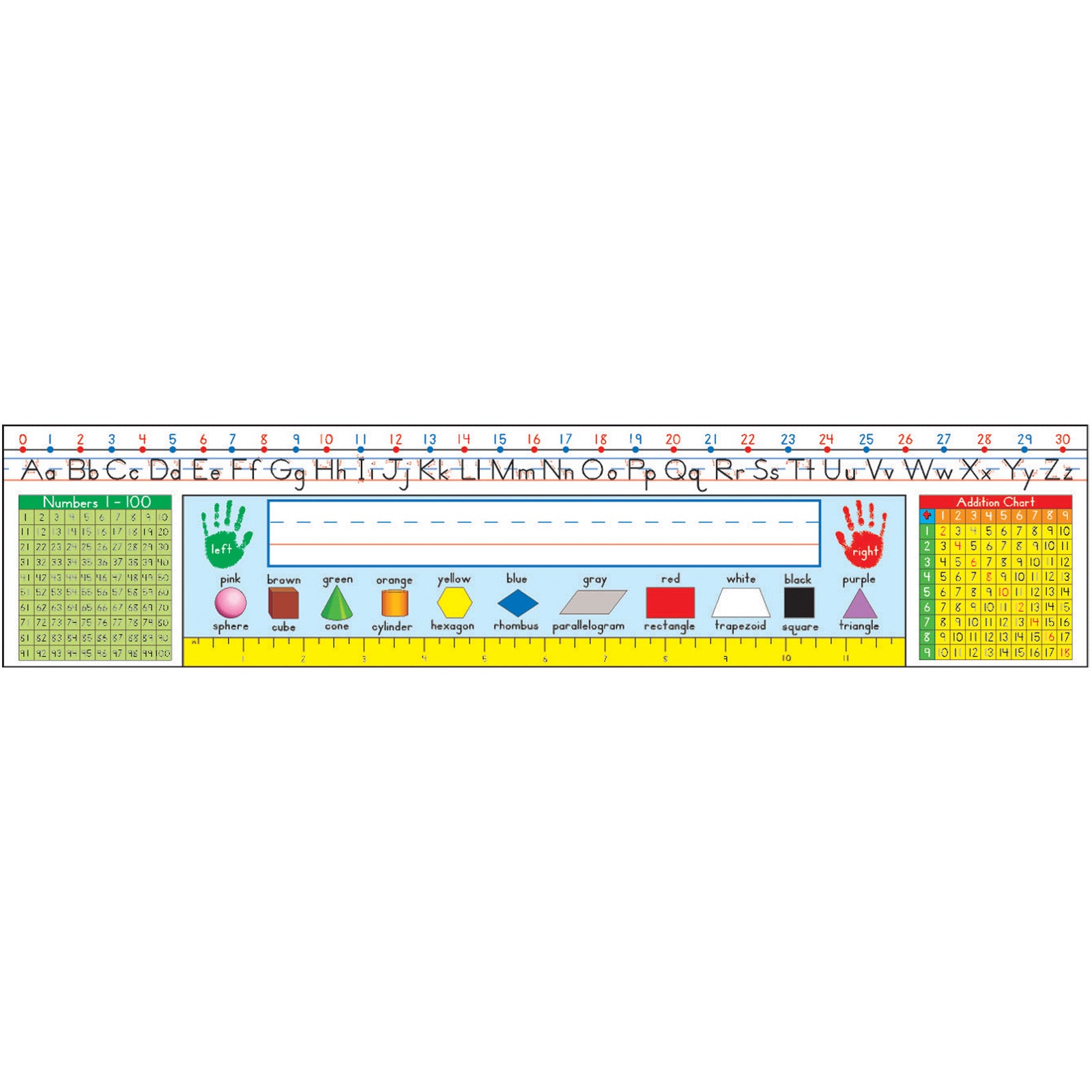 Traditional Manuscript Nameplates, Grade 1-3, 36 Per Pack, 3 Packs - A1 School Supplies