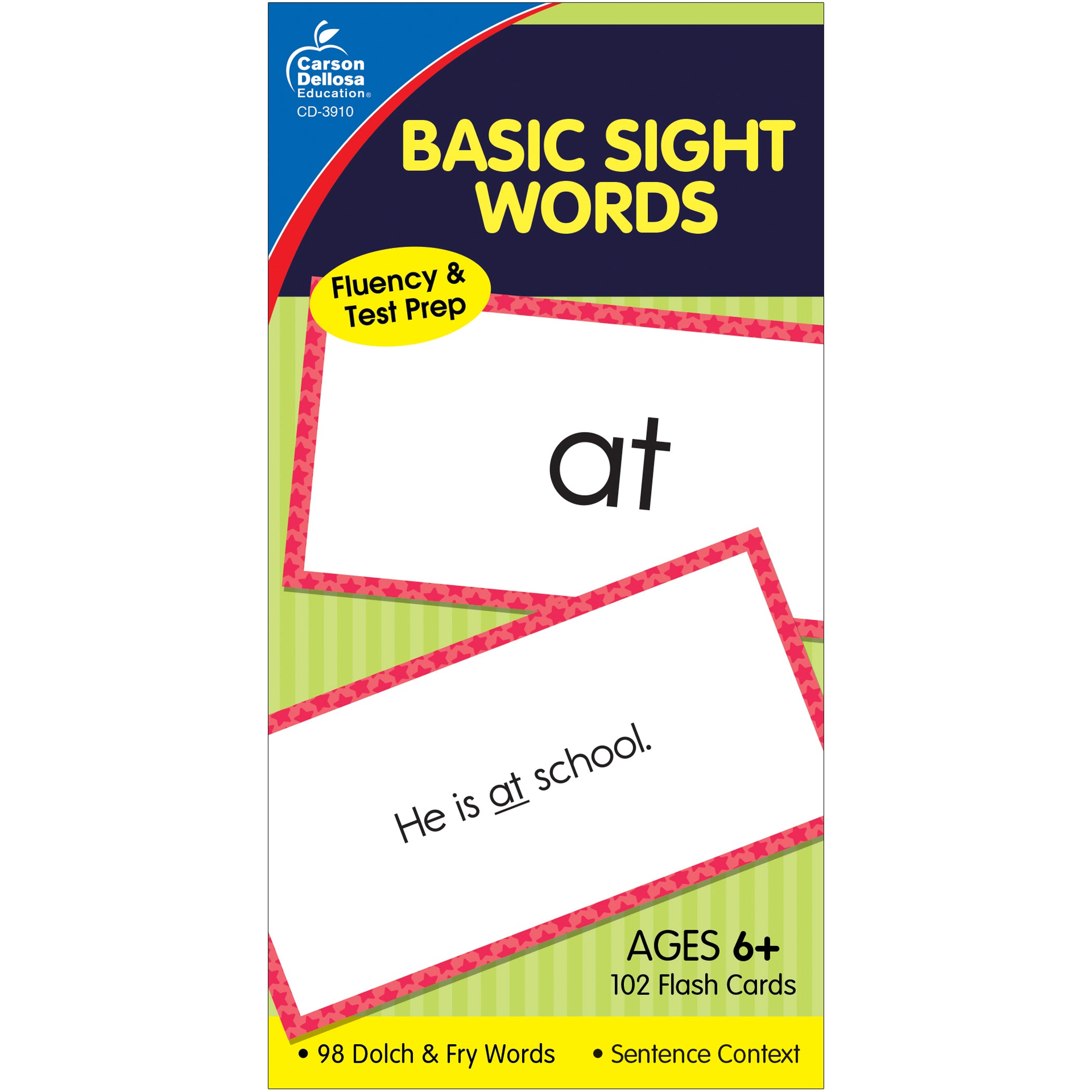 Basic Sight Words Flash Cards, 3 Packs