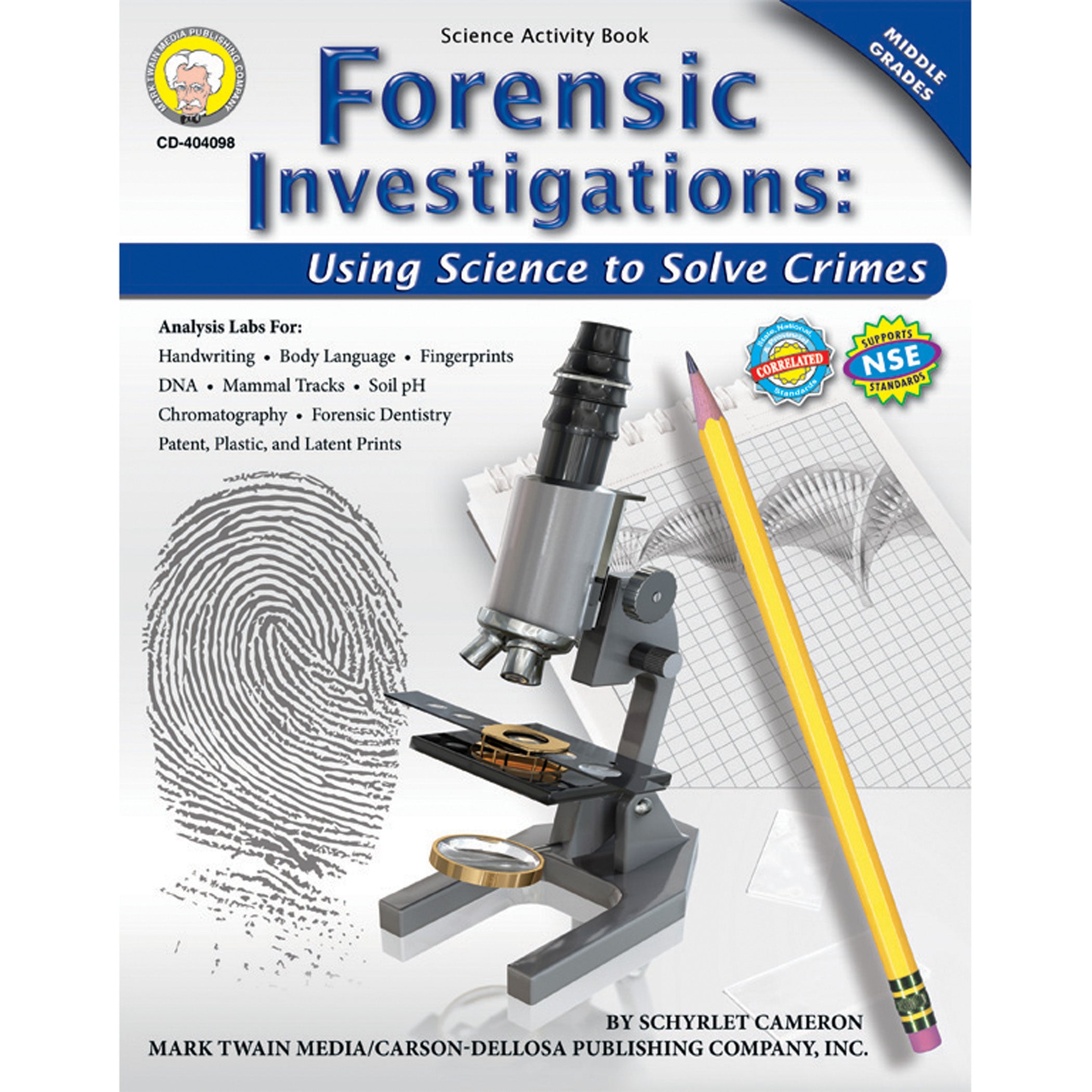 Forensic Investigations Resource Book, Grade 6-8, Paperback