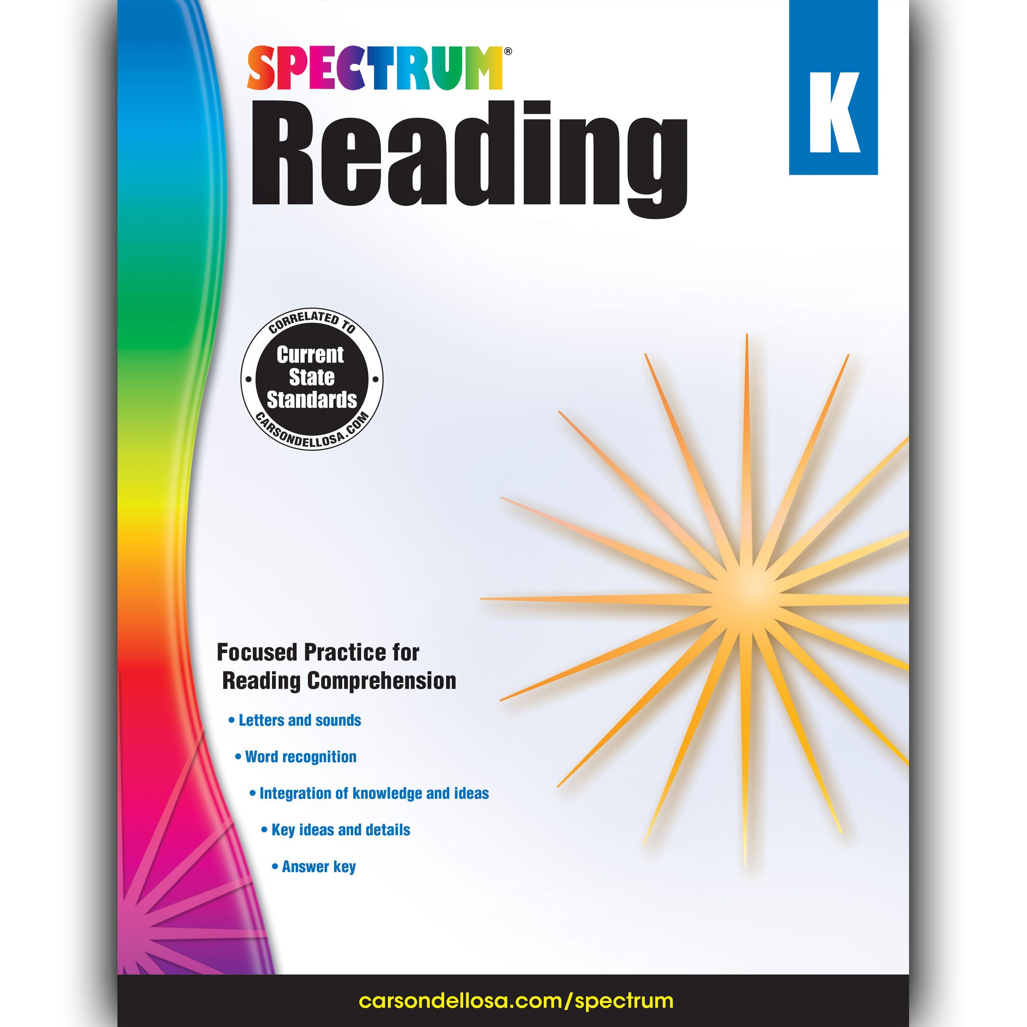 Reading Workbook, Grade K, Paperback