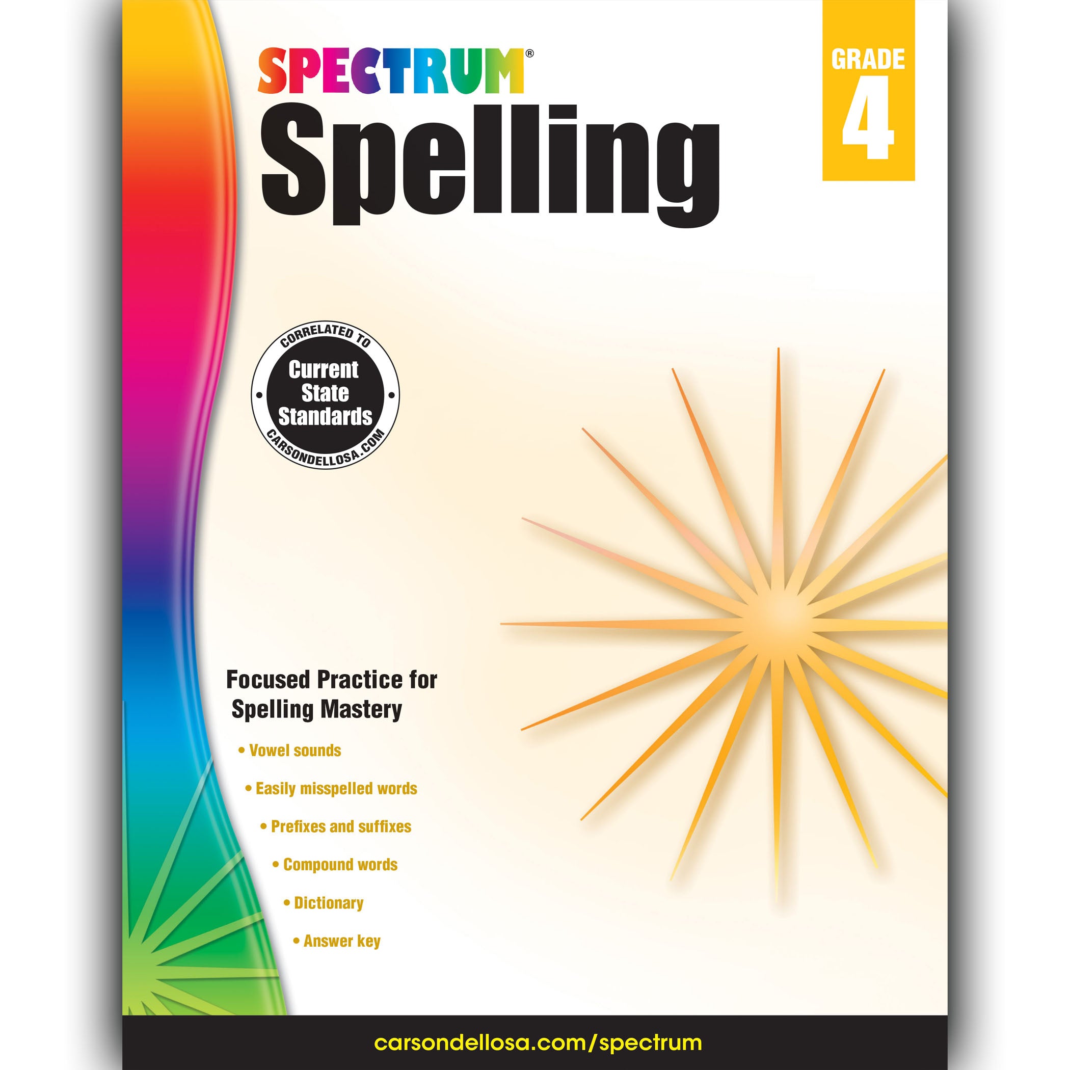 Spelling Workbook, Grade 4, Paperback