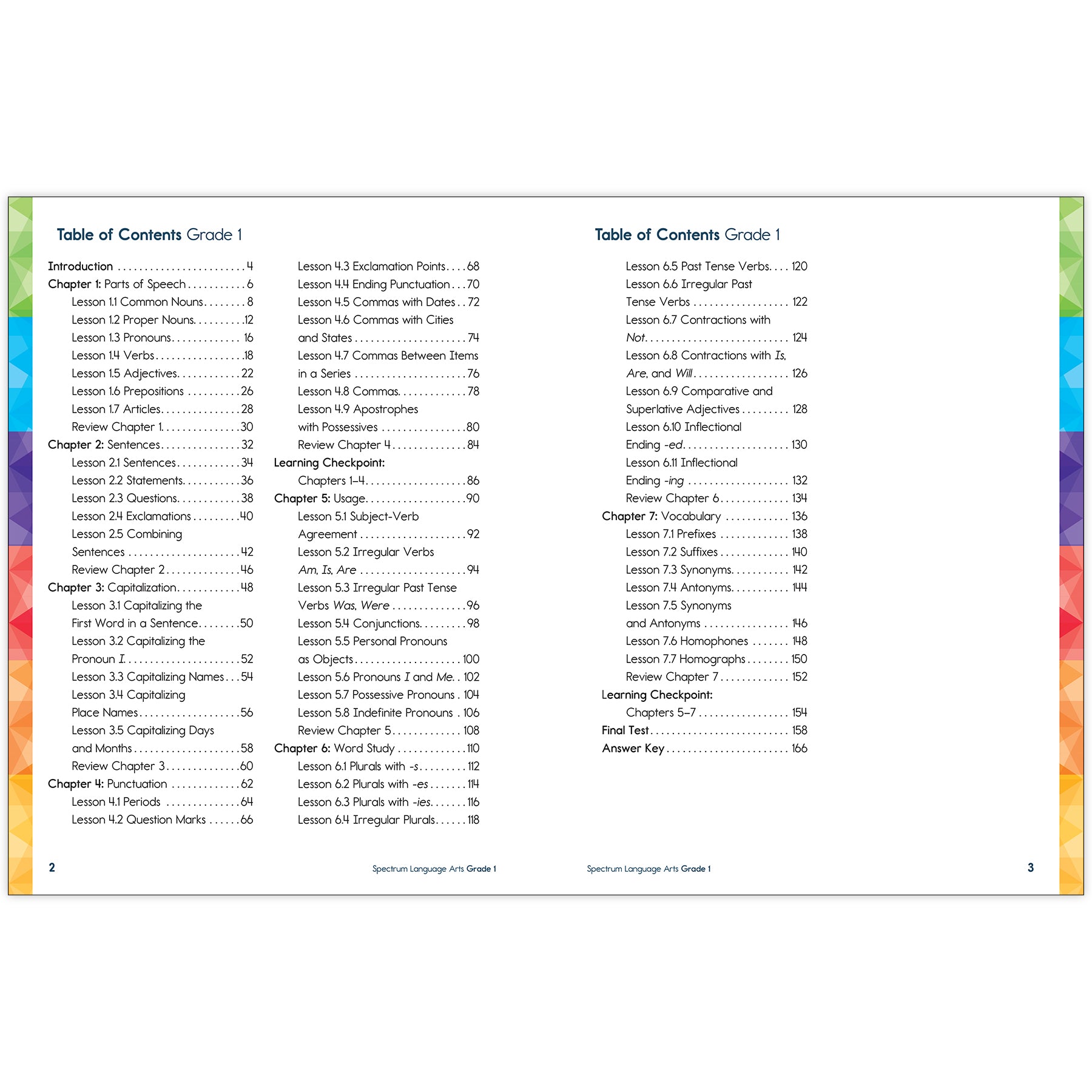 Spectrum Language Arts Workbook, Grade 1