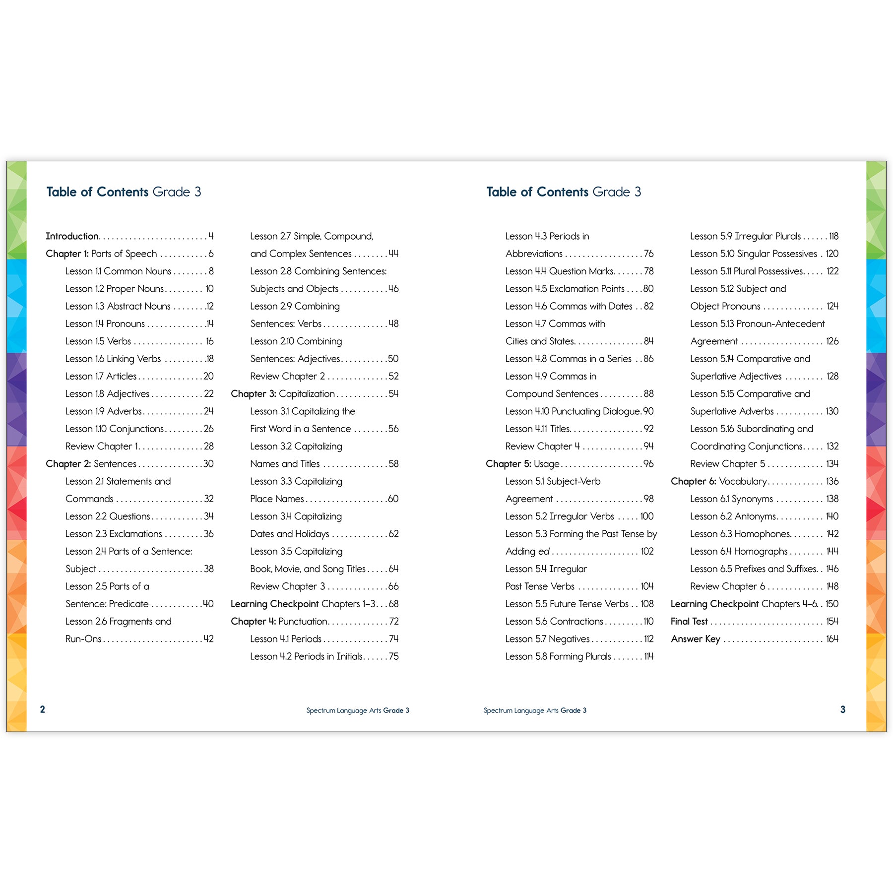 Spectrum Gr3 Language Arts Workbook