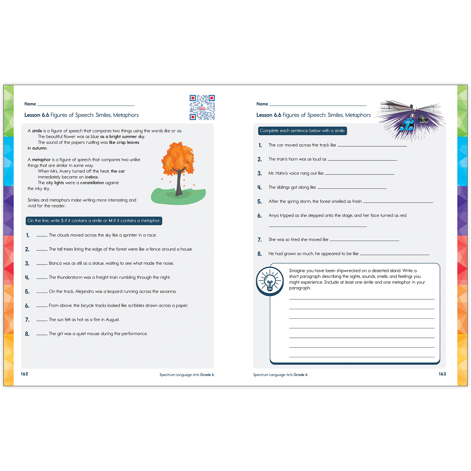 Spectrum Gr6 Language Arts Workbook