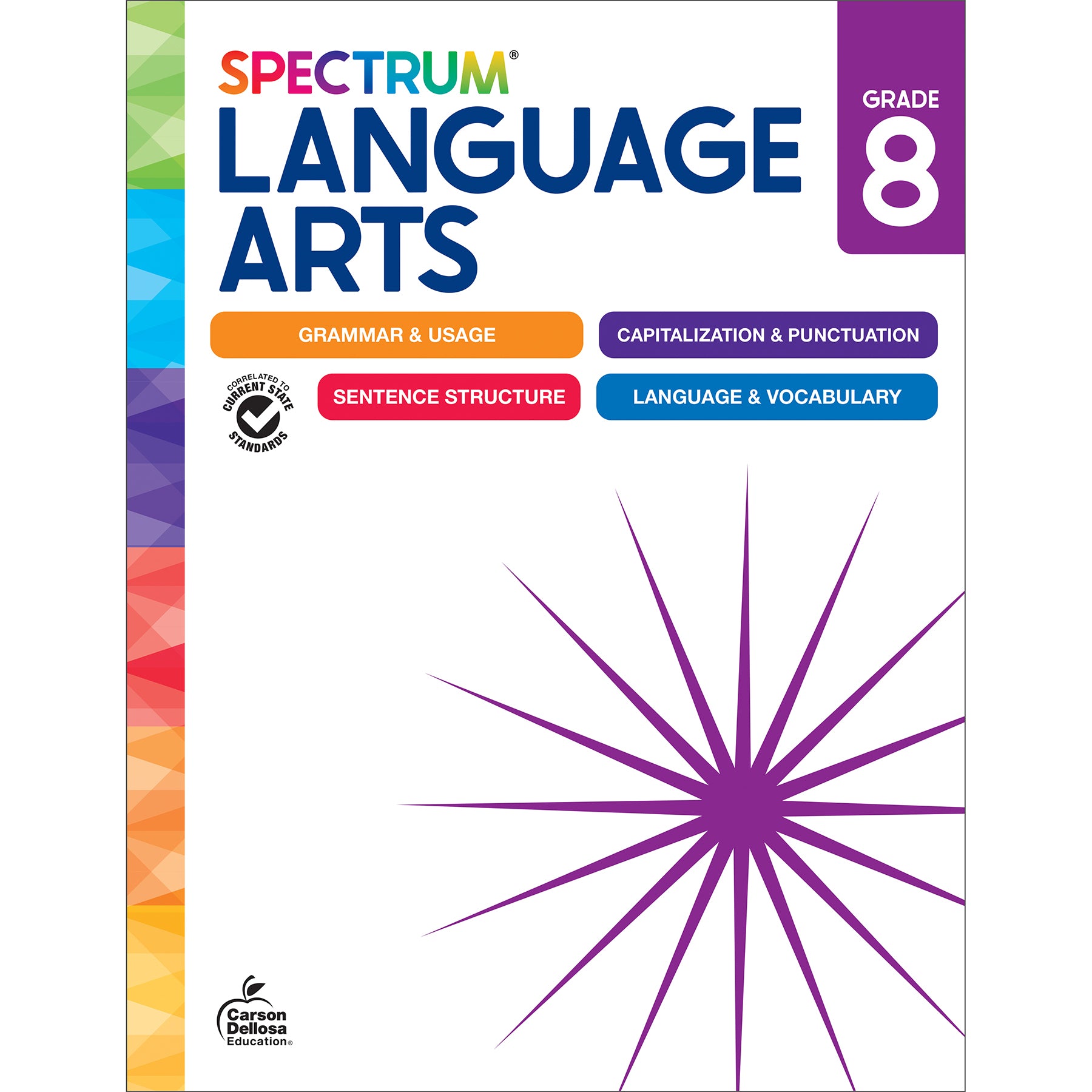 Spectrum Language Arts Workbook, Grade 8