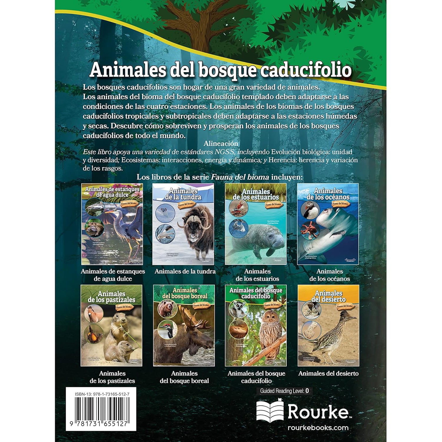 Animales del bosque caducifolio Hardcover