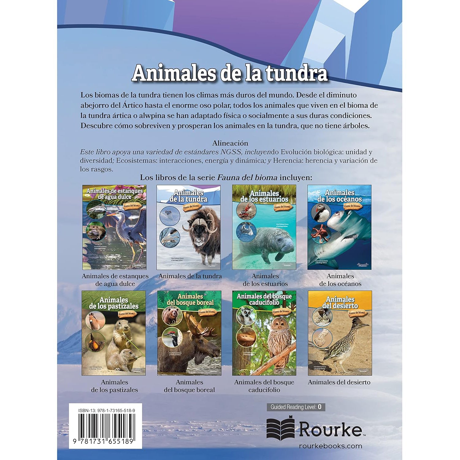 Animales de la tundra Hardcover